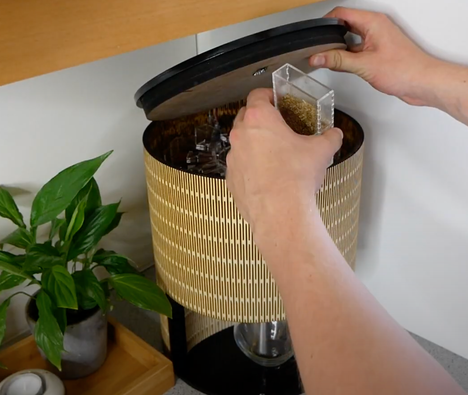 Easily removable spice containers for cleaning and refilling