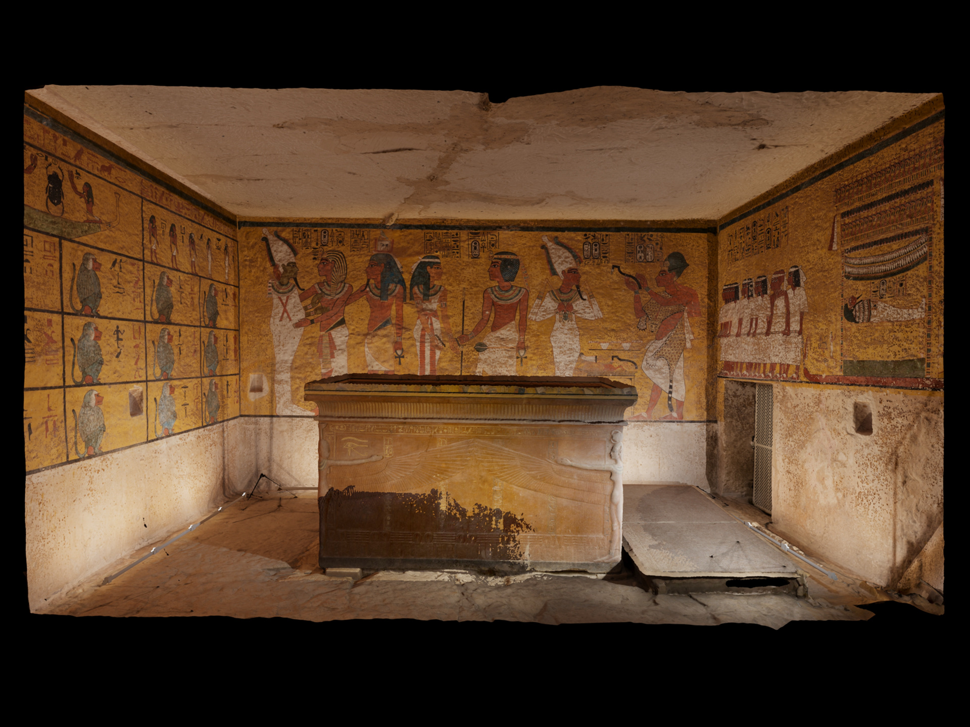 computer lighting study with point cloud, revit, & vray