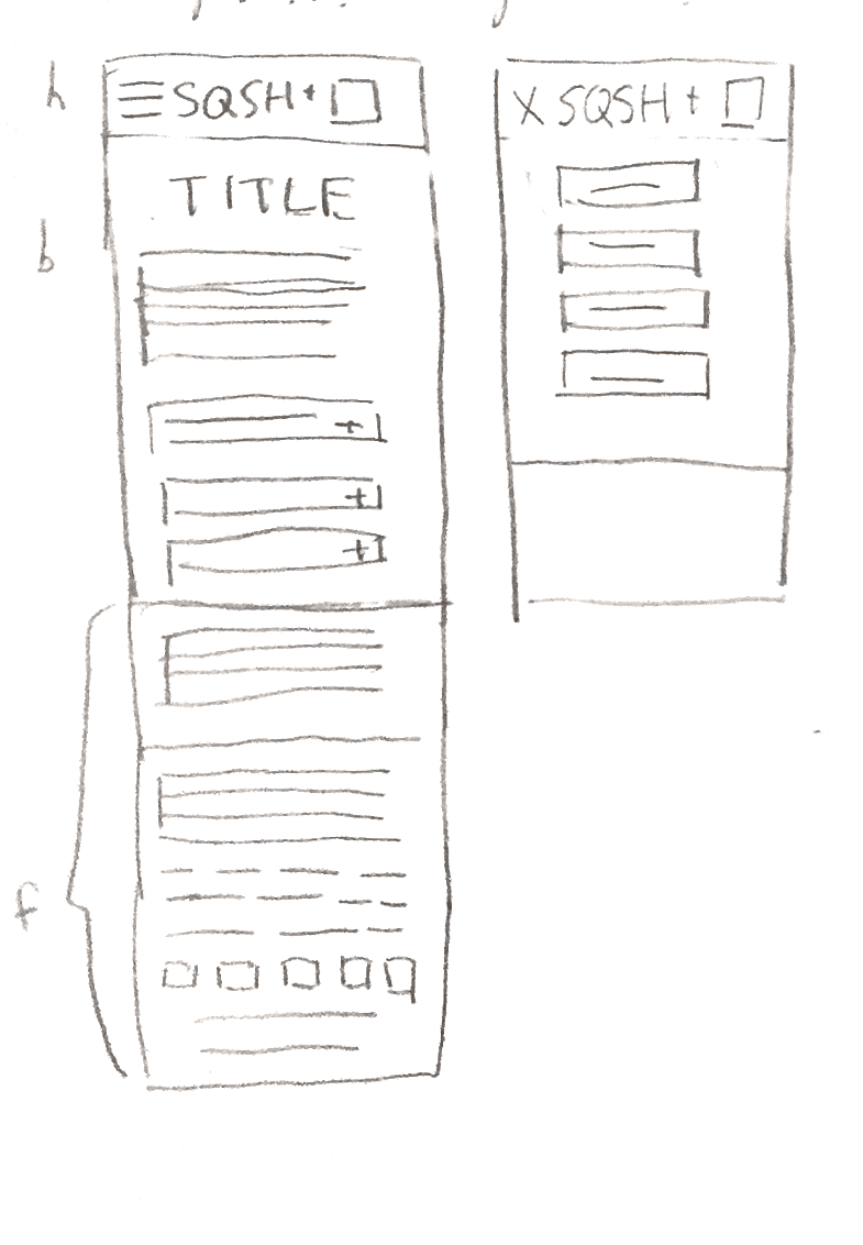 Lo-fidelity mobile view
