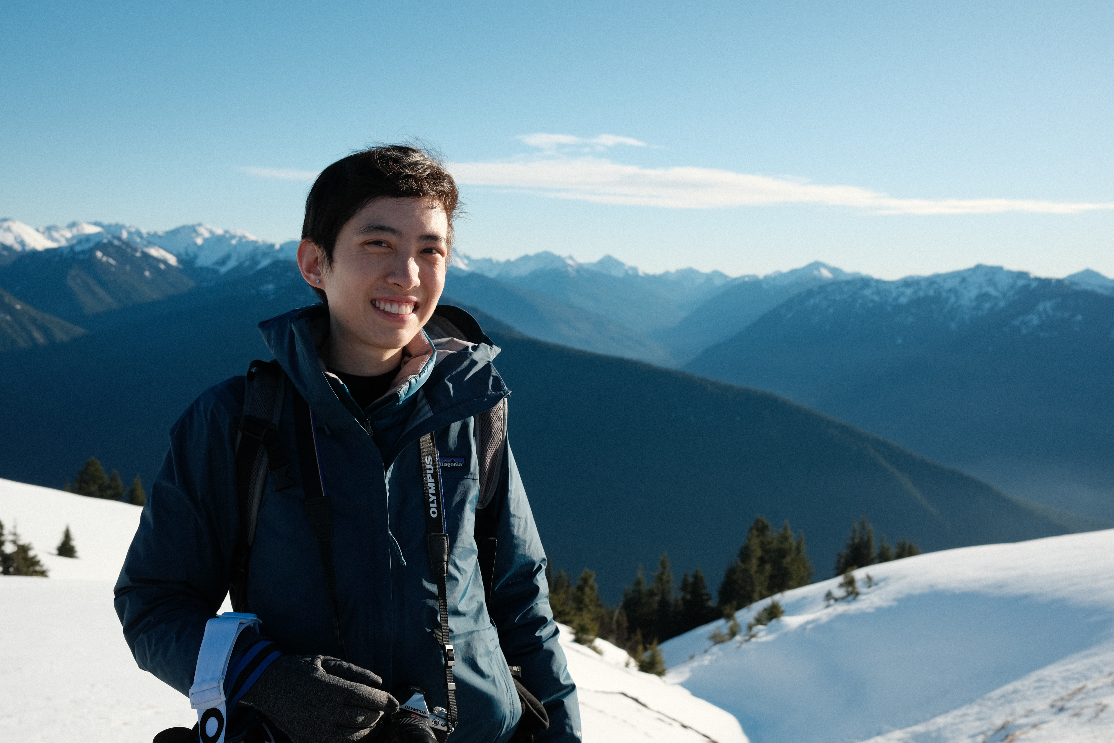 Me after snowshoeing at Olympic National Park