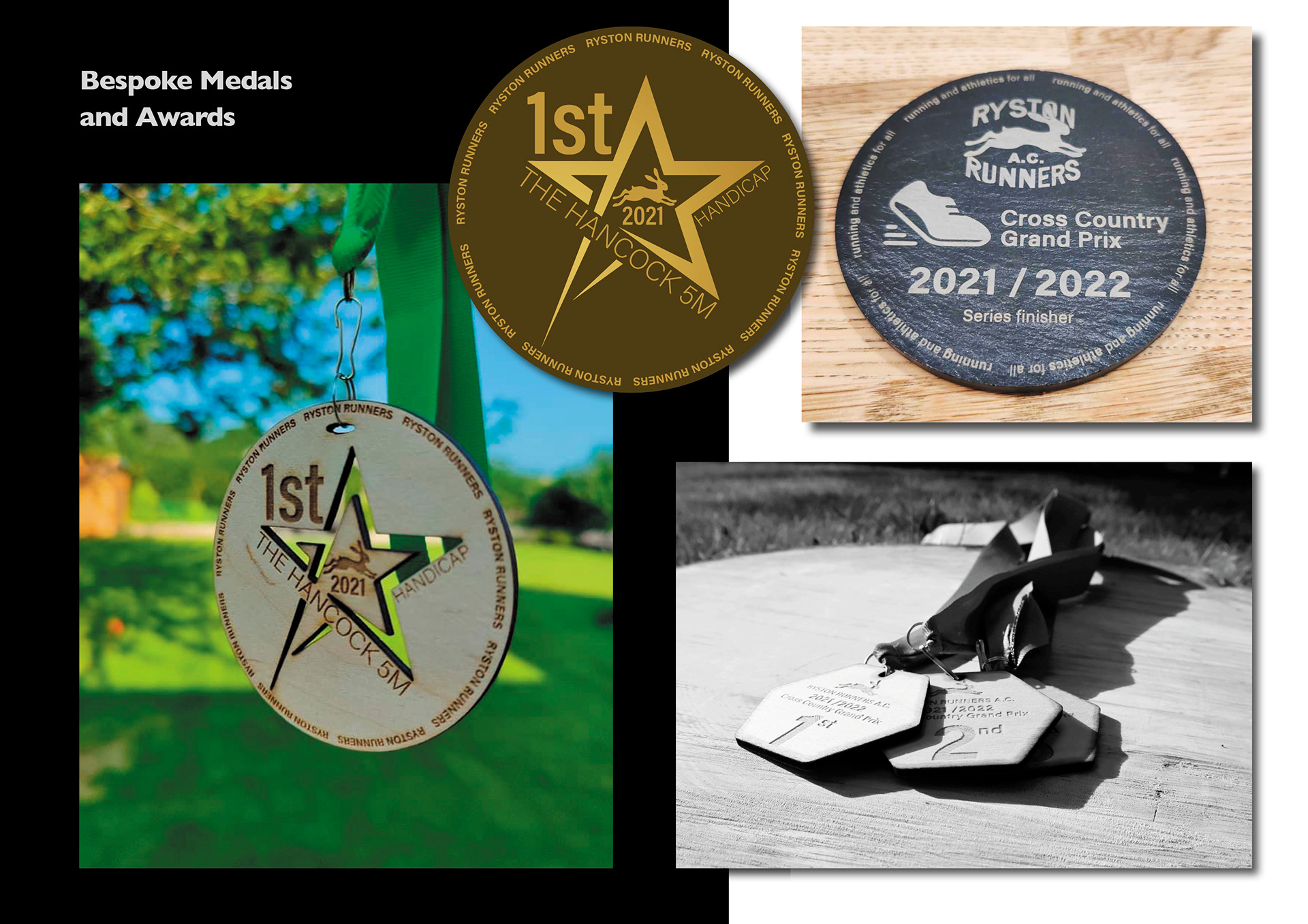 Medal and award designs by NicBenzDesign. Hand Crafted in Norfolk.