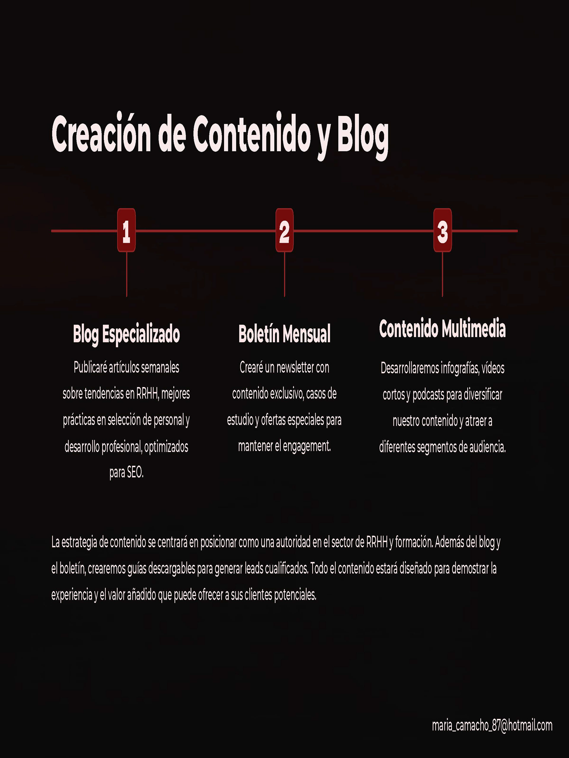 Maquetación propuesta Marketing