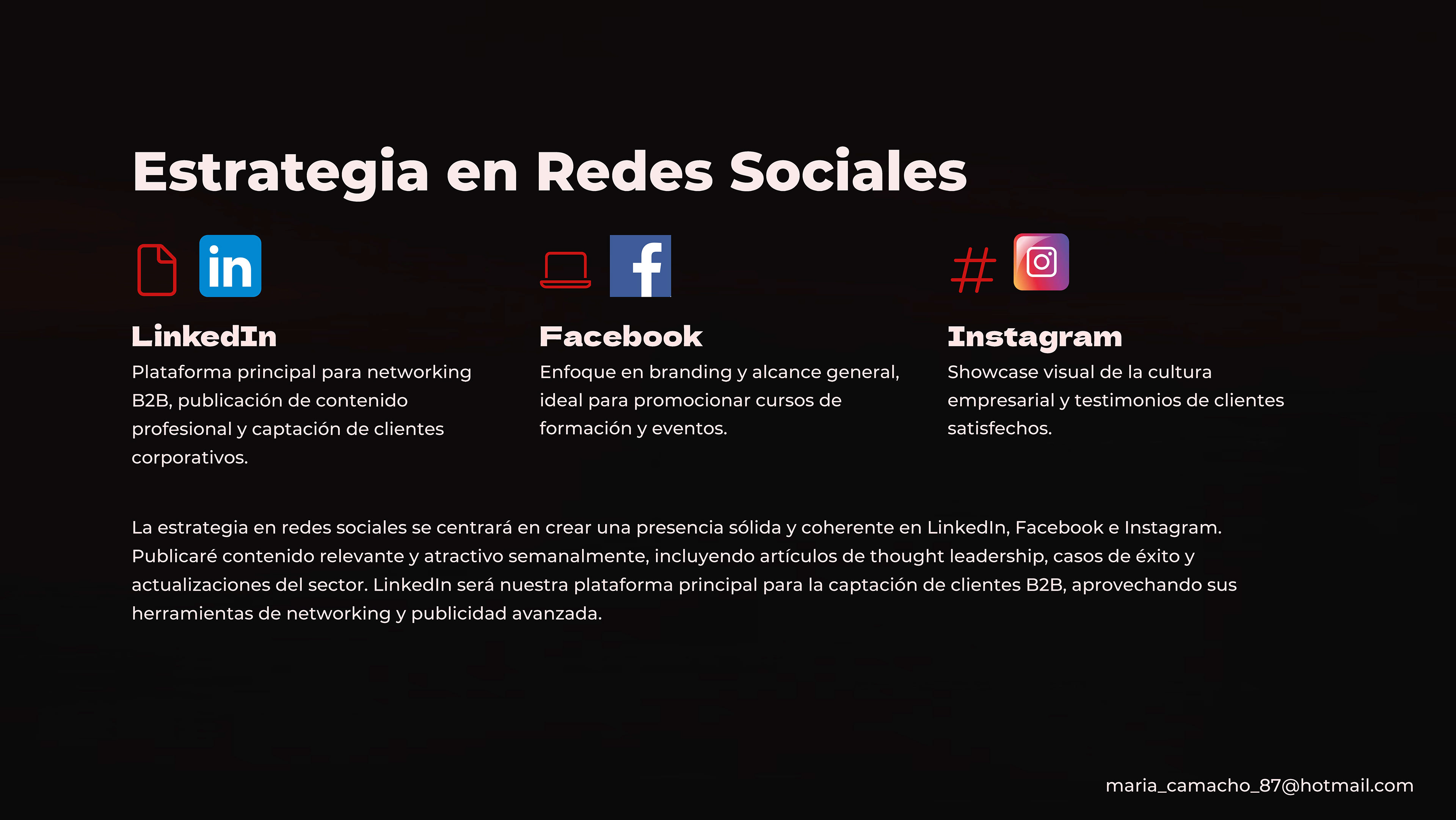 Maquetación propuesta Marketing