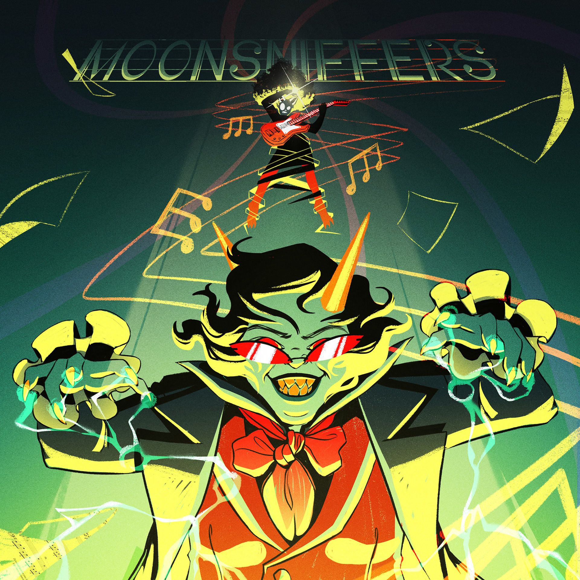 Track art for the song 'Moonsniffers' featured on the [S] Press Play audiozine.