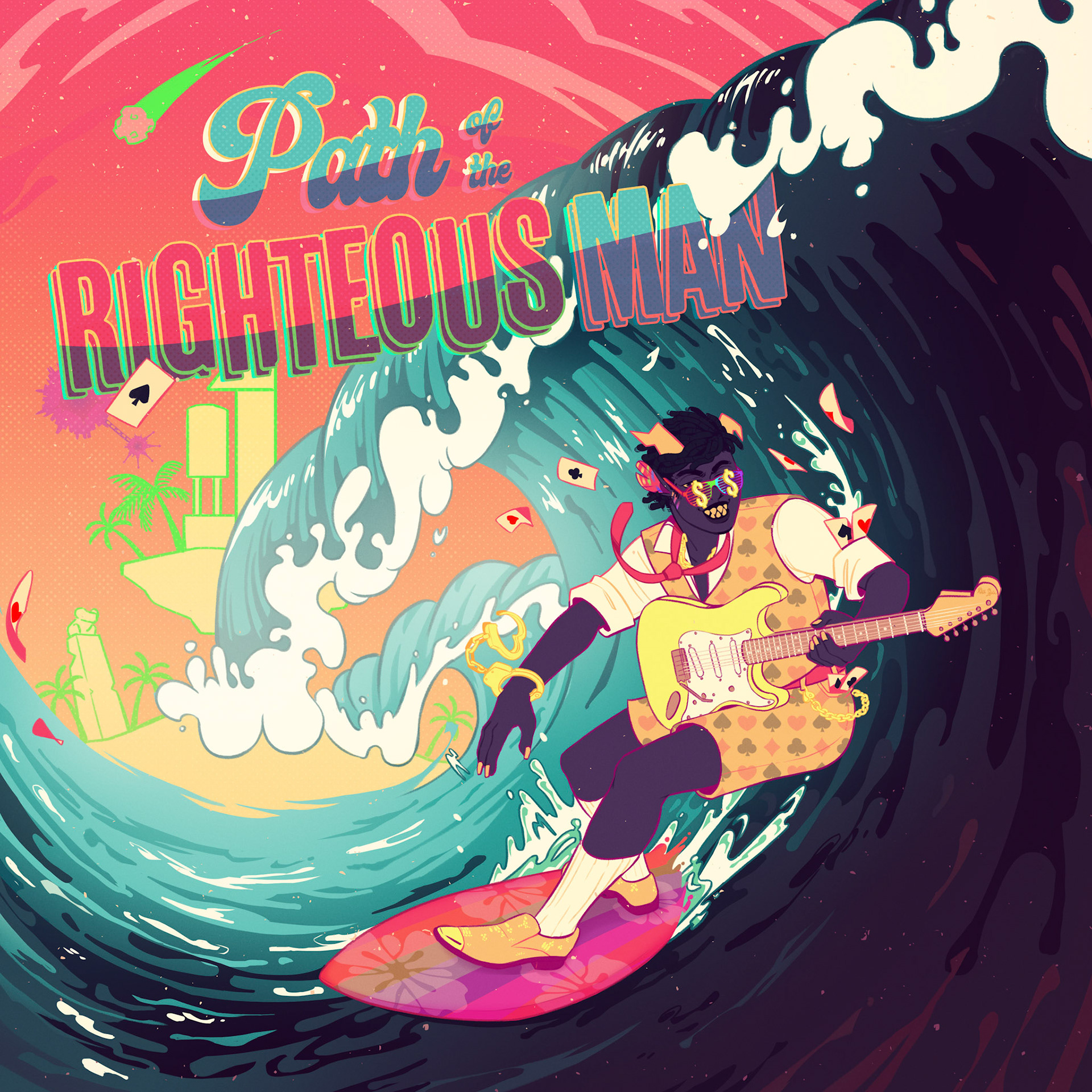 Track art for ‘Path of the Righteous Man’ by Kal-la-kal-la for Vast Error’s music album ‘Dead Shufflers: Anything Goes’.