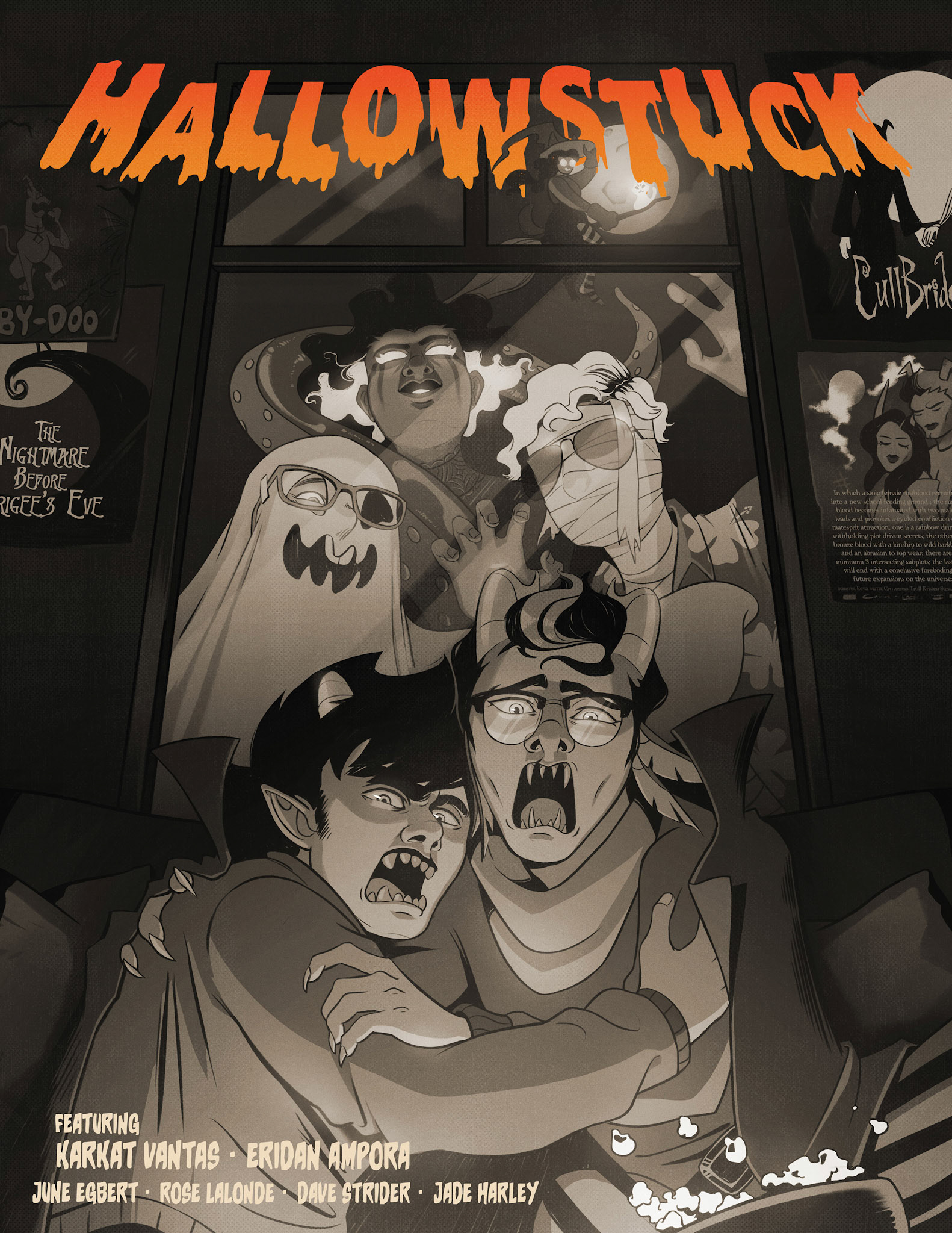 Zine illustration for Pumpkin Party: A Homestuck Hallozine.