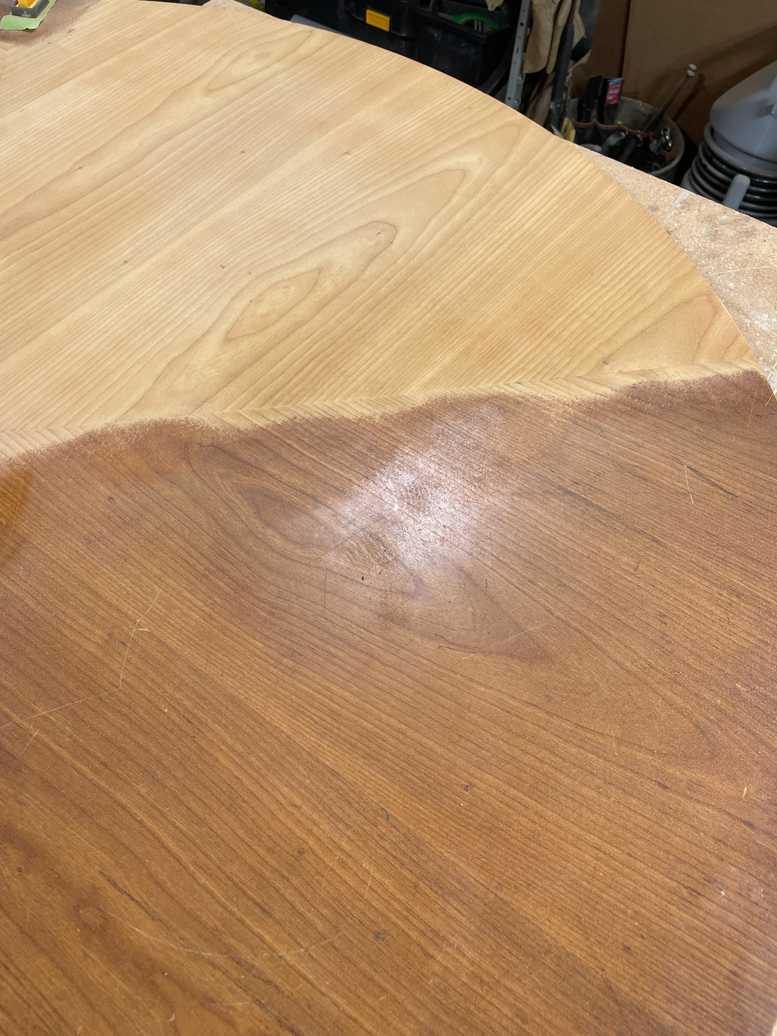 after|before sanding