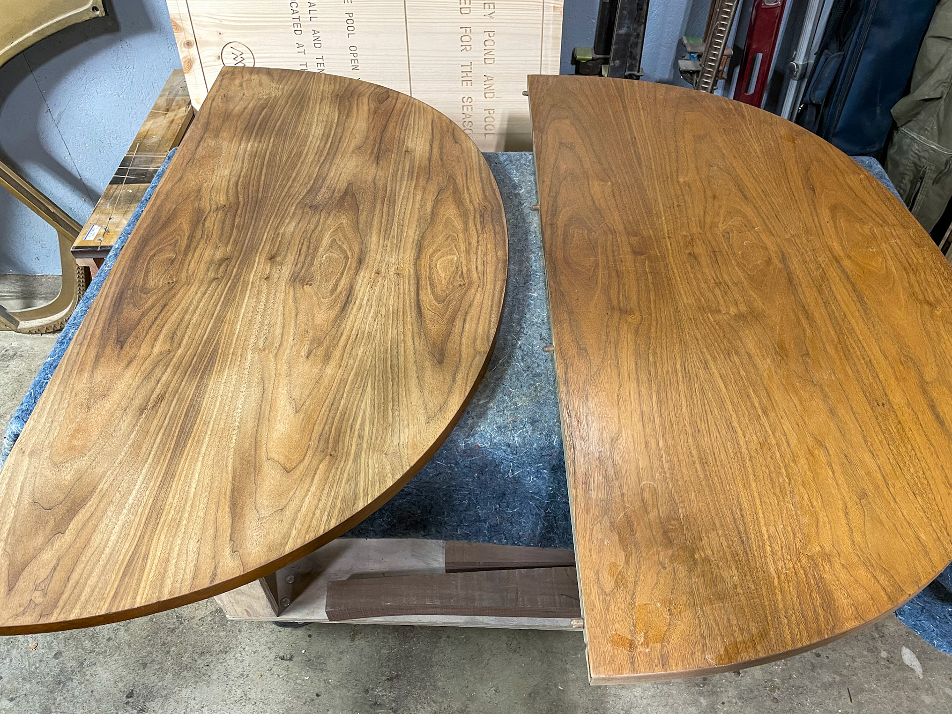 after|before sanding