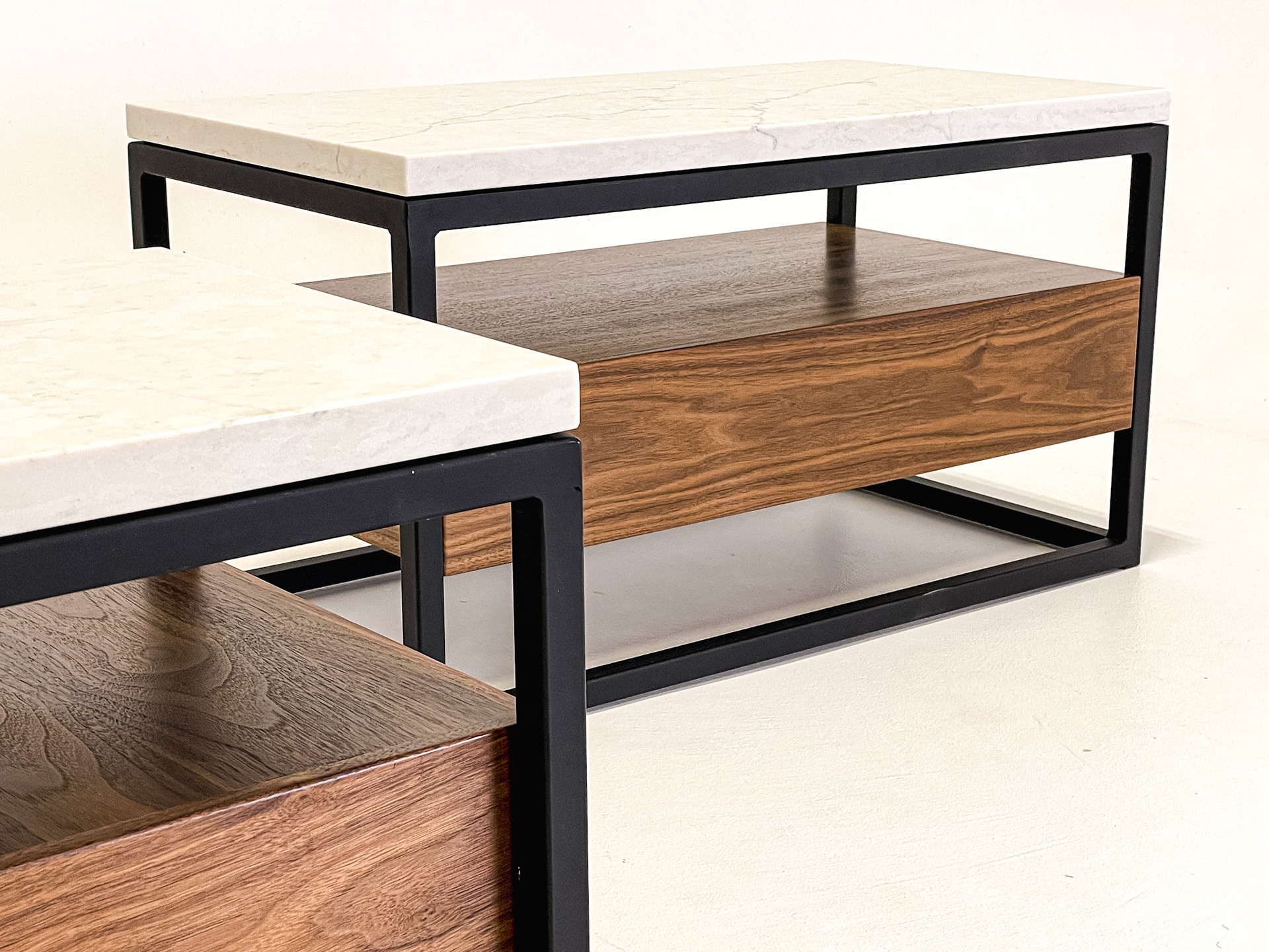 varnished solid walnut