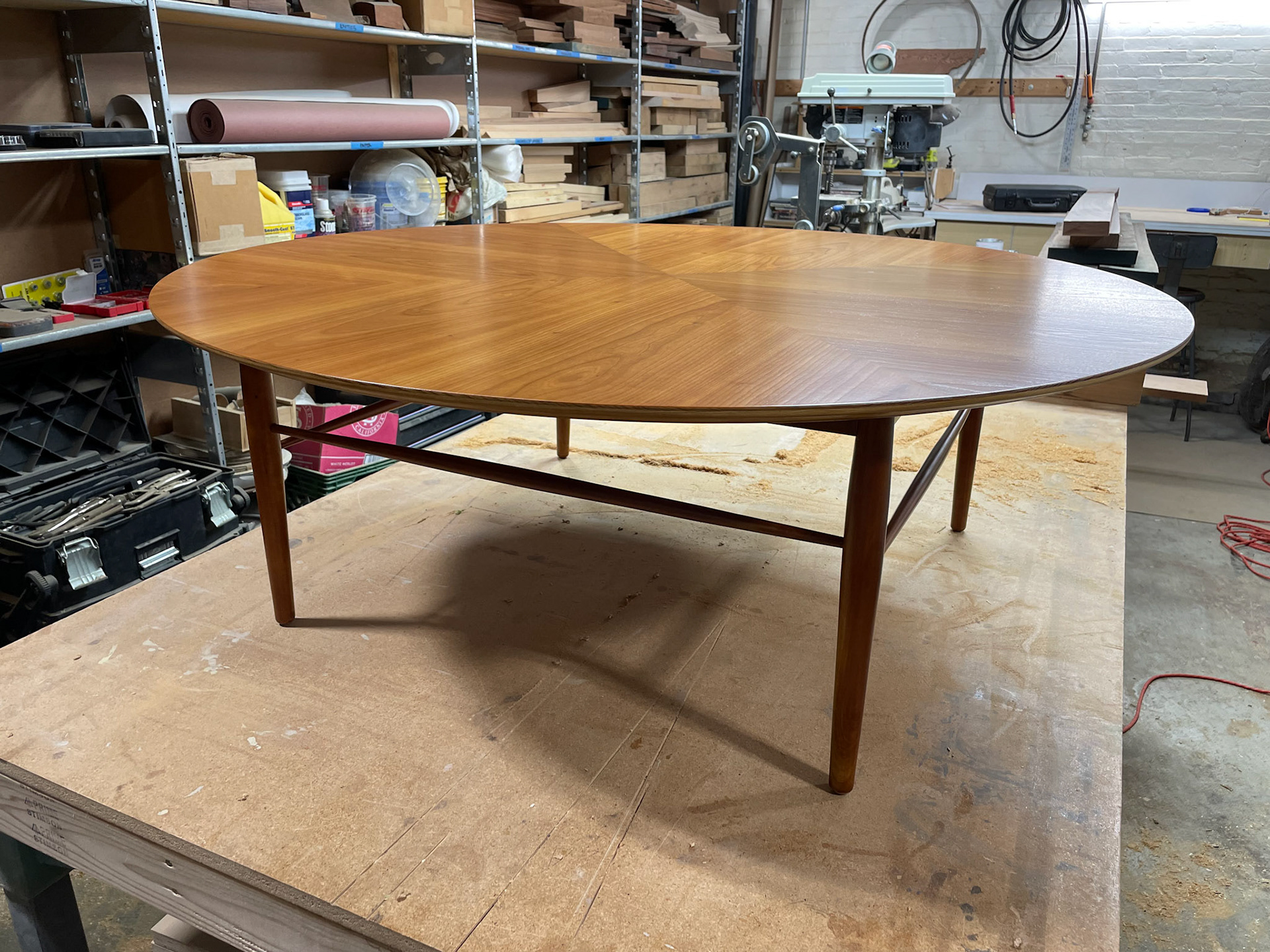 refinished mid|mod cherry coffee table