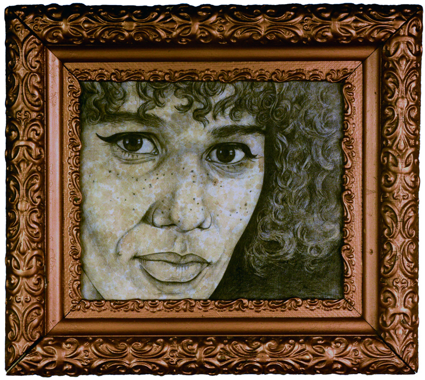 "Sheri I" . . . Graphite and coffee on 12" x 10" art board 2017 . . . $350 