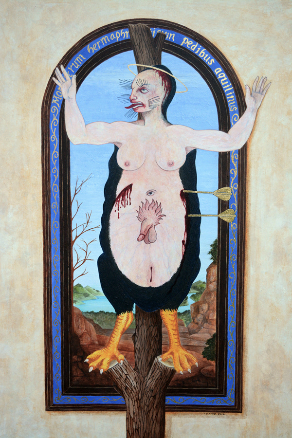 "St. Sebastian" . . . Acrylic on 16" x20" art board 2016 . . . $1250