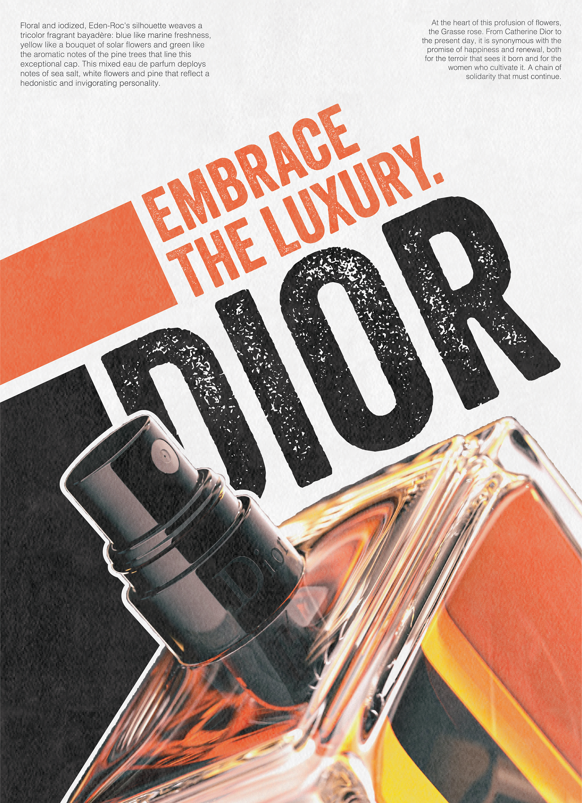 Dior in the style of a truck ad.