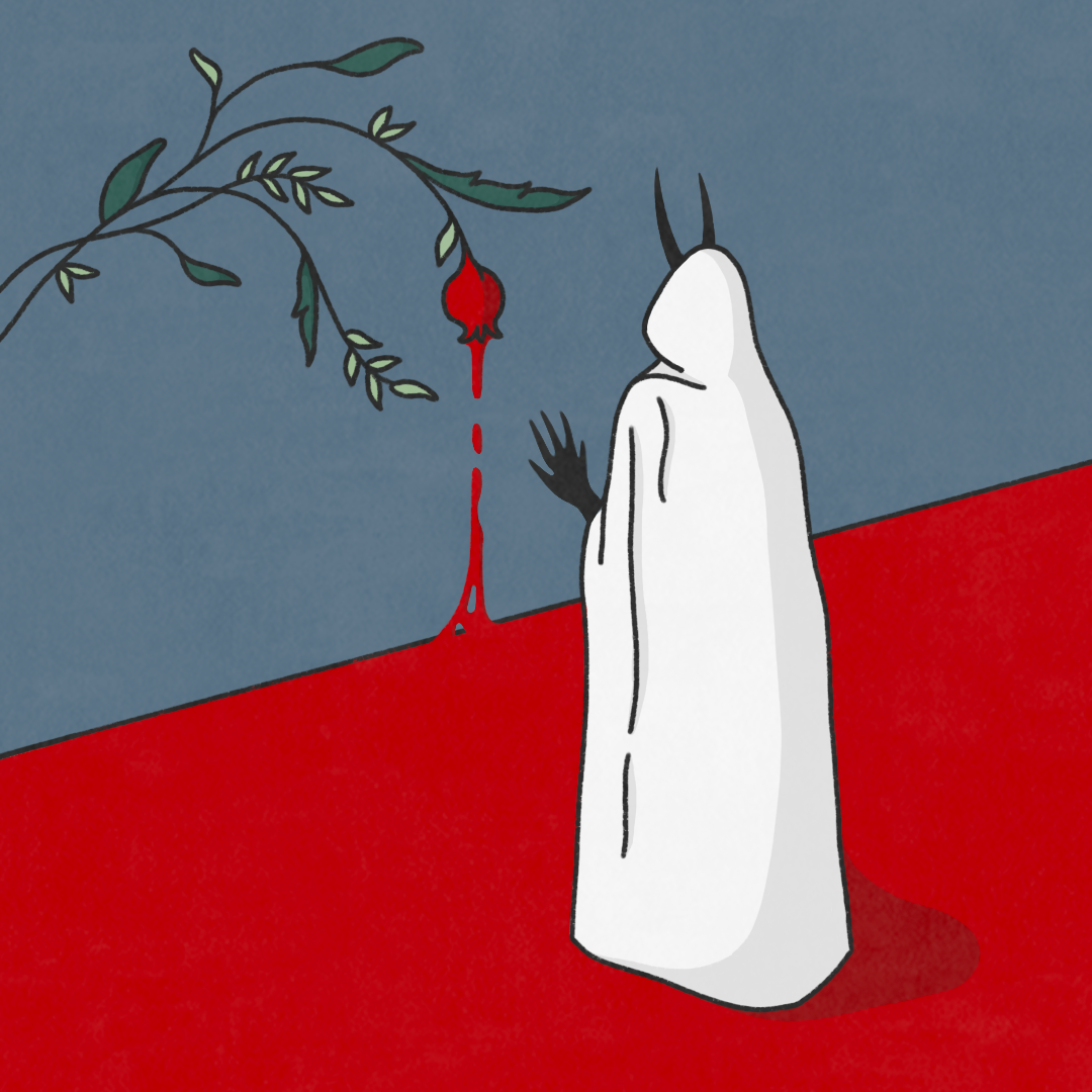 Pomegranate Juice Illustration (series)