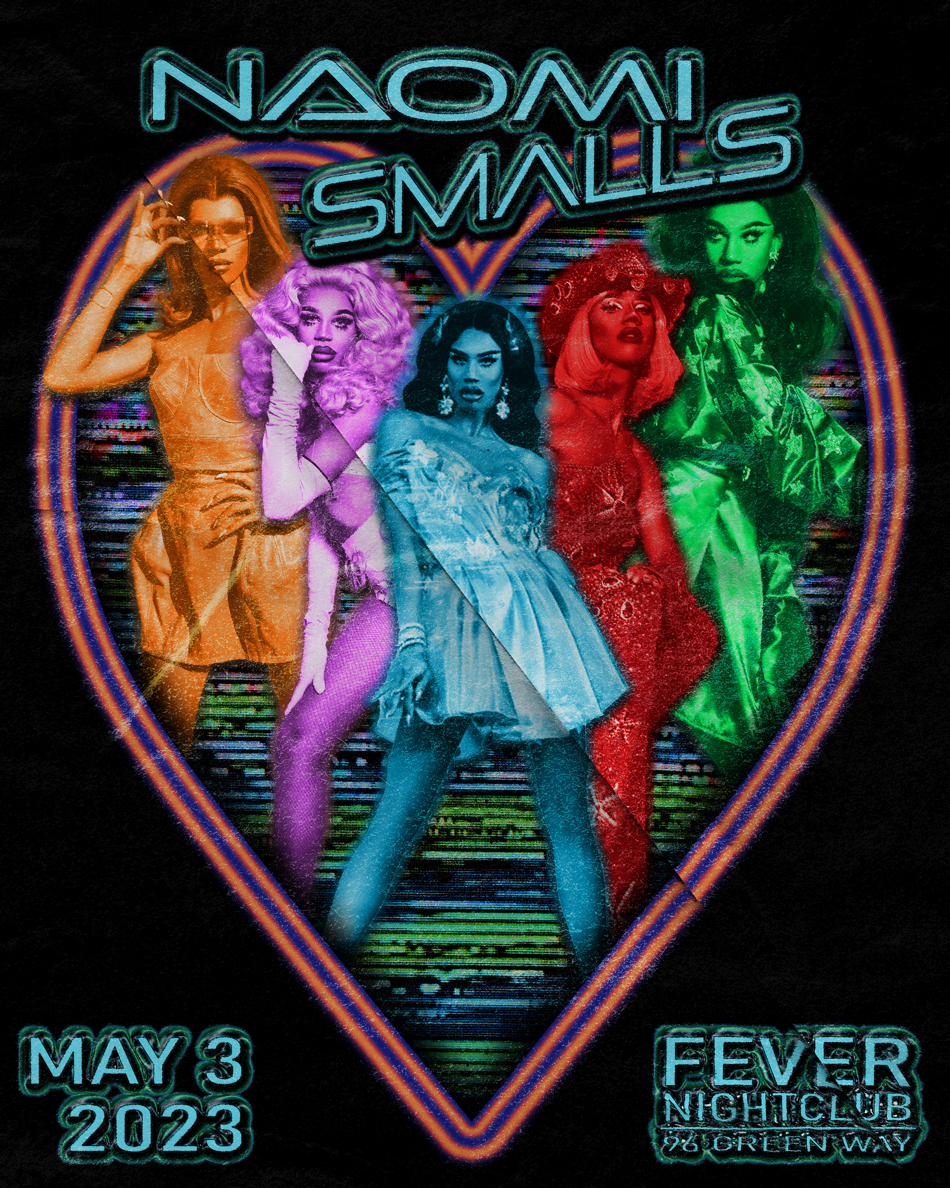 Naomi Smalls gig poster concept