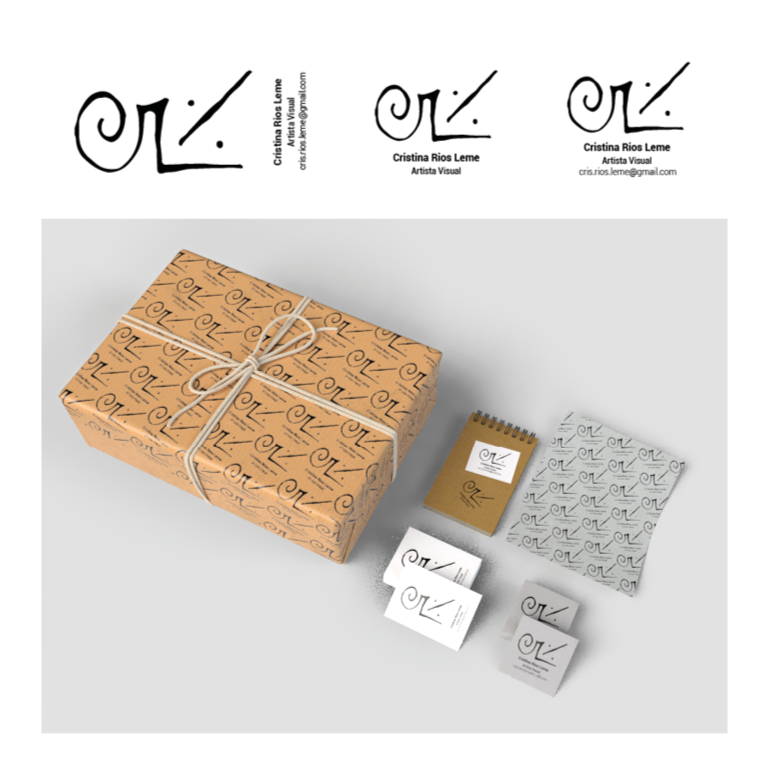 Custom Logo and Business card for a Visual Artist