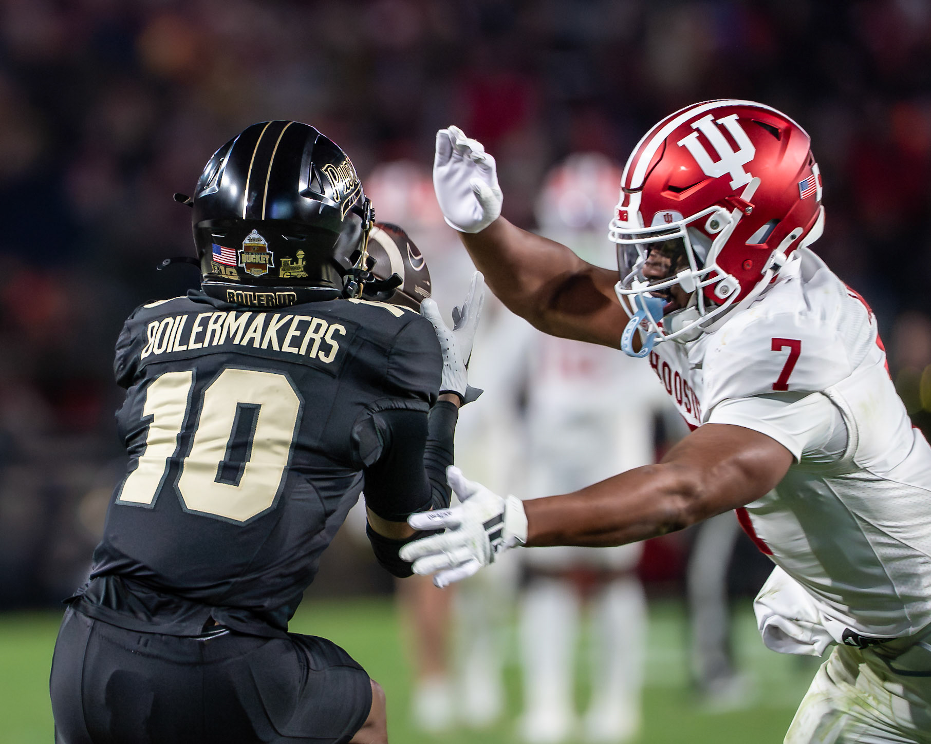 WEST LAFAYETTE, IN - NOVEMBER 28, 2025: Purdue Boilermakers vs Indiana Hoosiers Football at Ross-Ade Stadium(Photo by Steve Bowen / Northern Indiana Sports Report)