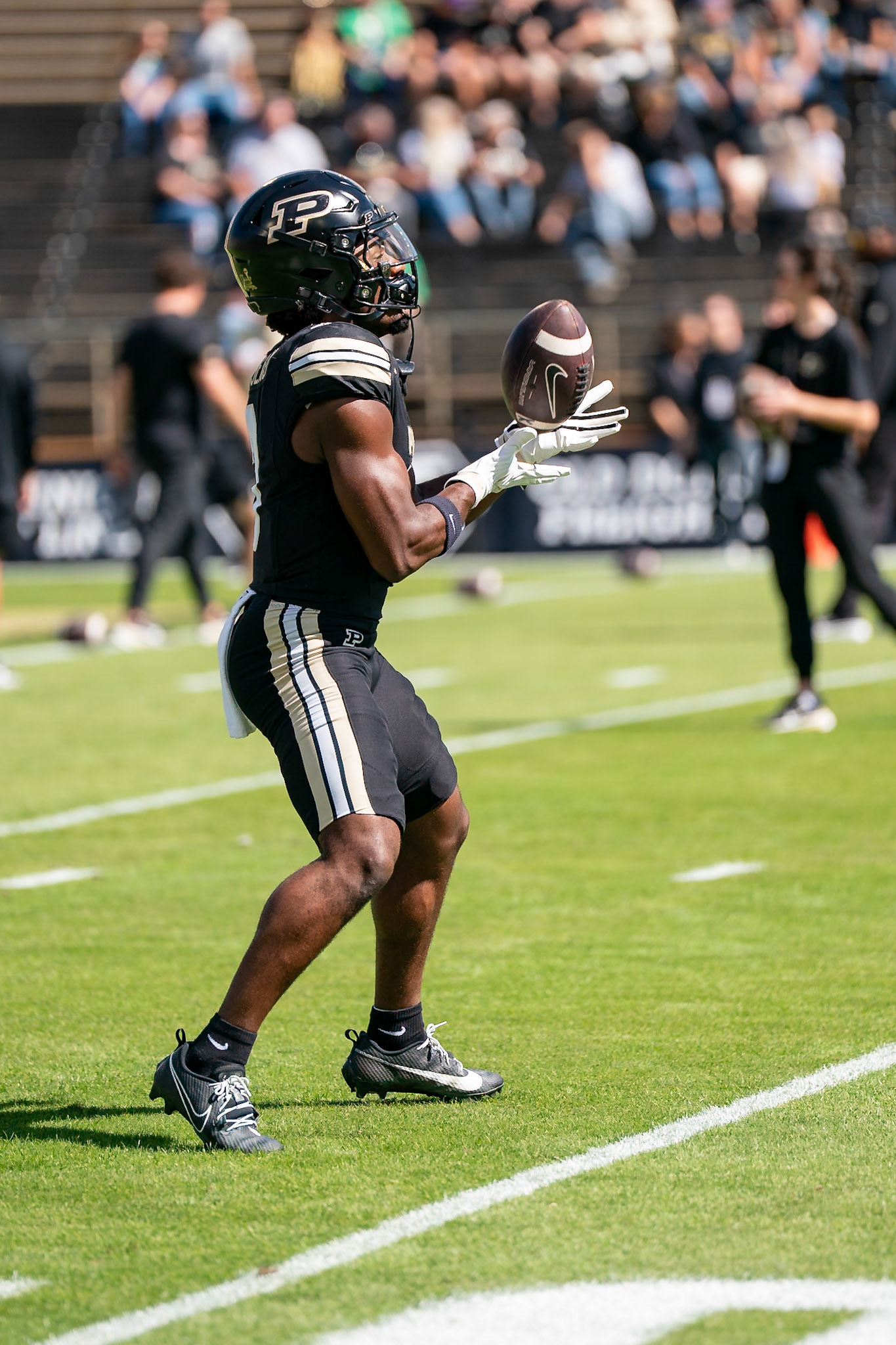 WEST LAFAYETTE, IN - SEPTEMBER 26, 2026: Purdue University Senior Wide Receiver Xavier Townsend (3) during the Purdue Boilermakers vs Notre Dame Fighting Irish football game at Ross-Ade Stadium(Photo by Steve Bowen / Northern Indiana Sports Report)