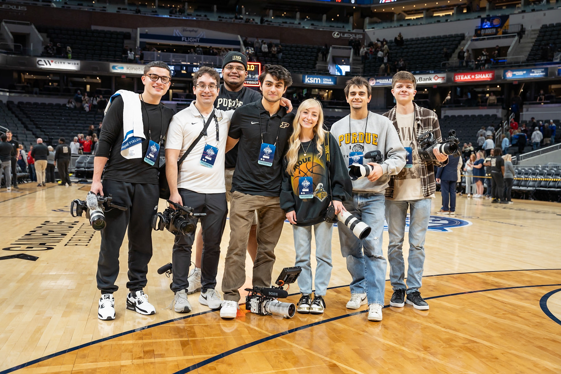 Photo (c) 2023 Bowen Arrow Photographywww.bowenarrowphotography.comIndy Classic basketball game between the Purdue University Boilermakers and the Arizona Univaersity Wildcats