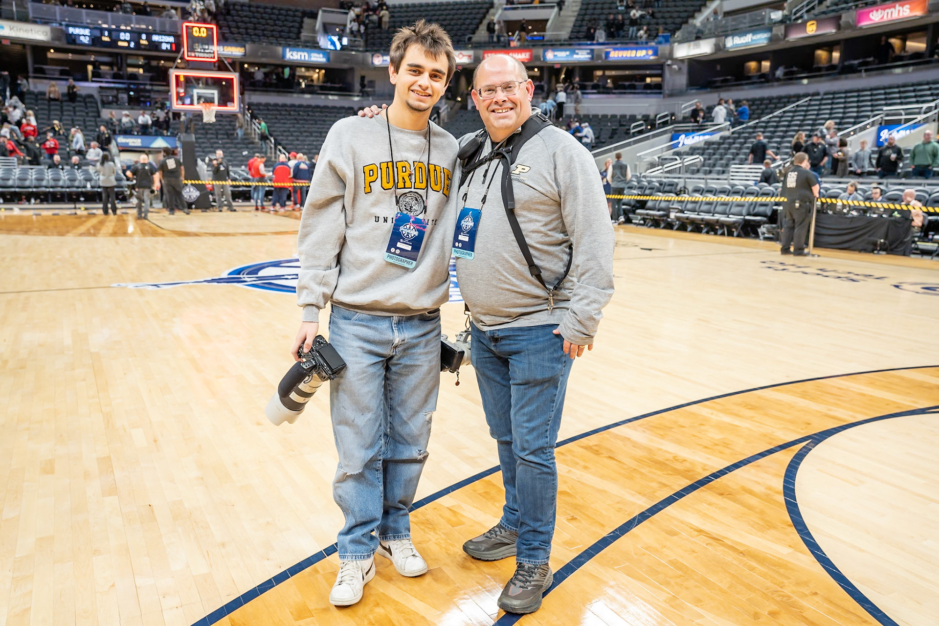 Photo (c) 2023 Bowen Arrow Photographywww.bowenarrowphotography.comIndy Classic basketball game between the Purdue University Boilermakers and the Arizona Univaersity Wildcats