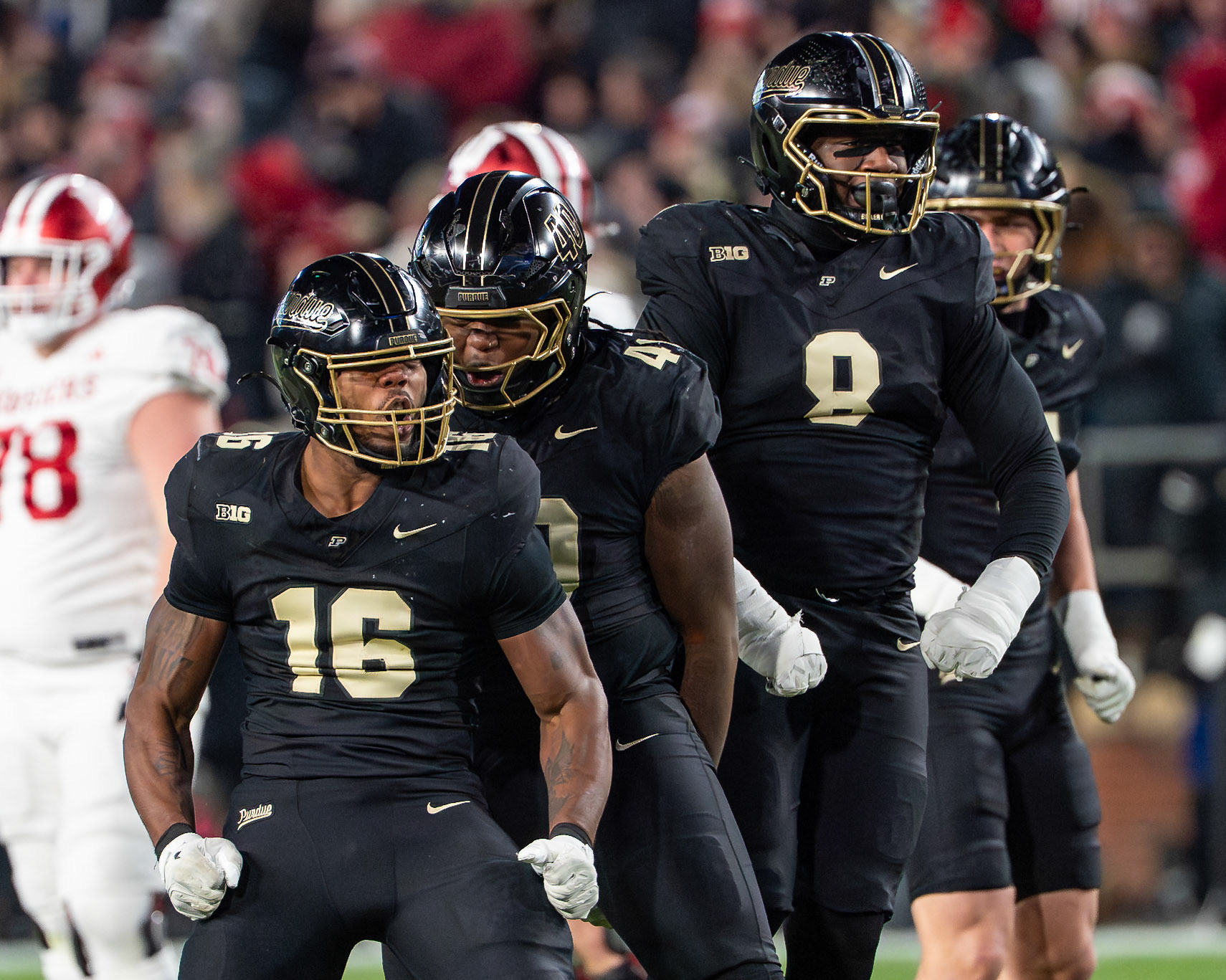 WEST LAFAYETTE, IN - NOVEMBER 28, 2025: Purdue Boilermakers vs Indiana Hoosiers Football at Ross-Ade Stadium(Photo by Steve Bowen / Northern Indiana Sports Report)
