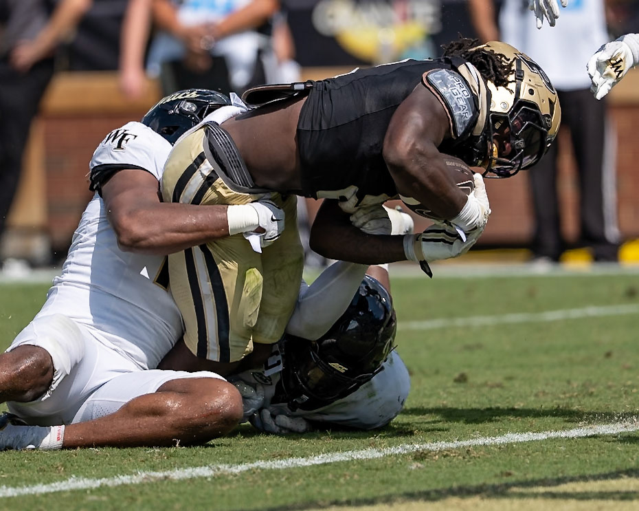 WEST LAFAYETTE, IN - SEPTEMBER 12, 2026: Purdue University Sophomore Running Back Fame Ijeboi (2) during the Purdue Boilermaker Football vs the Wake Forest Demon Deacons at Ross-Ade Stadium(Photo by Steve Bowen / Northern Indiana Sports Report)