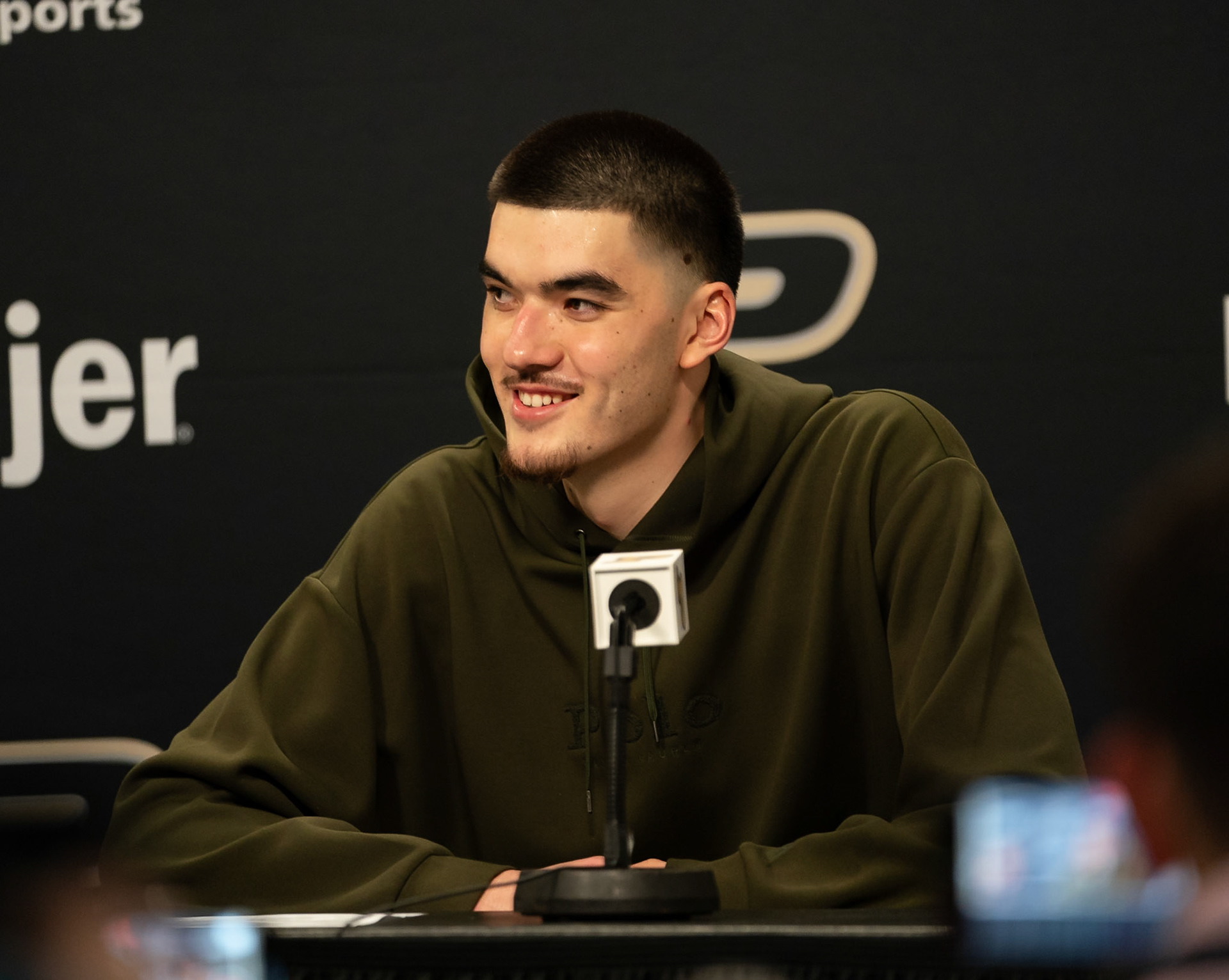 WEST LAFAYETTE, IN - FEBRUARY 10, 2024: Purdue Senior Center Zach Edey (15) in Purdue Boilermaker vs Indiana Hoosiers Basketball at Mackey Arena(Photo by Steve Bowen / Bowen Arrow Photography / Northern Indiana Sports Report)