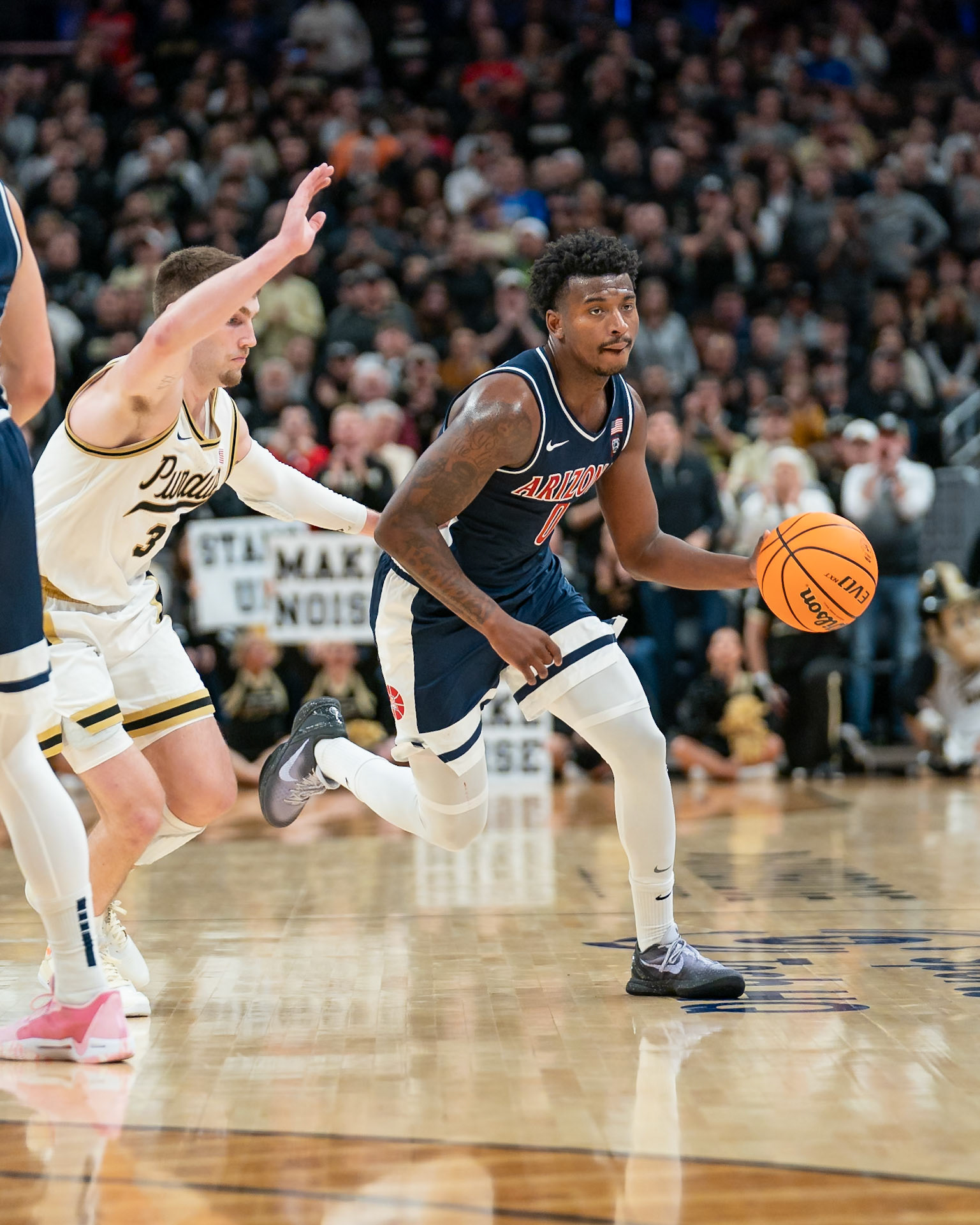 Photo (c) 2023 Bowen Arrow Photographywww.bowenarrowphotography.comIndy Classic basketball game between the Purdue University Boilermakers and the Arizona Univaersity Wildcats