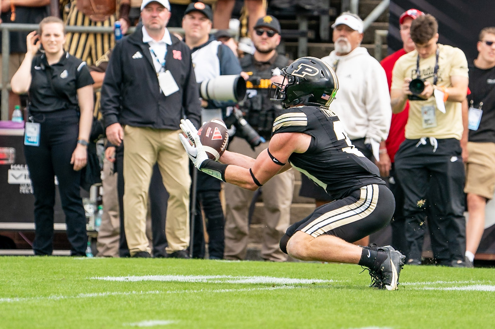 WEST LAFAYETTE, IN - SEPTEMBER 28, 2024: Purdue University Sophomore Defensive Back Dillon Thieneman (31) during the Purdue University Boilermakers vs Nebraska University Cornhuskers Football game at Ross-Ade Stadium(Photo by Steve Bowen / Bowen Arrow Photography / Northern Indiana Sports Report)