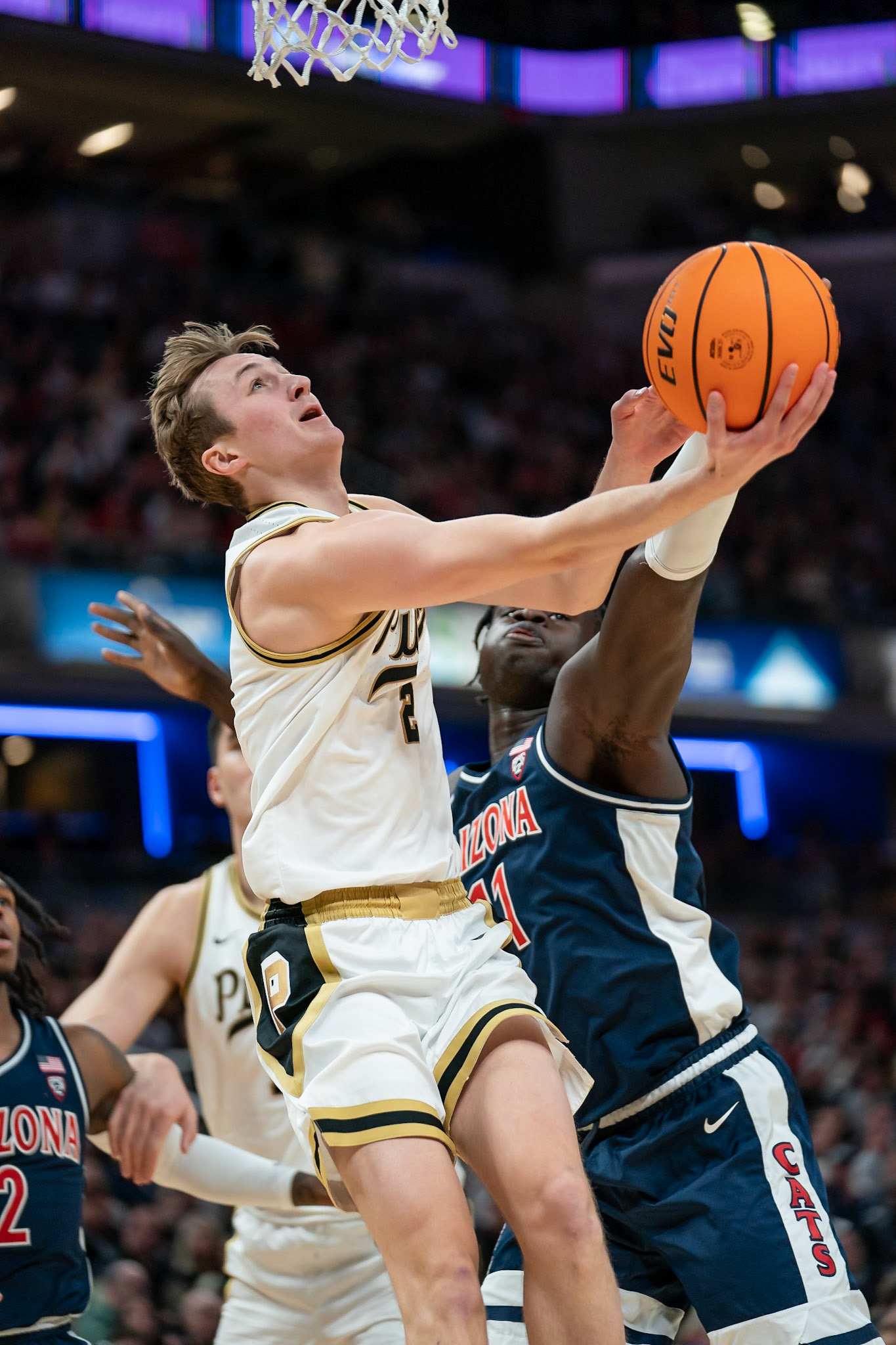 Photo (c) 2023 Bowen Arrow Photographywww.bowenarrowphotography.comIndy Classic basketball game between the Purdue University Boilermakers and the Arizona Univaersity Wildcats