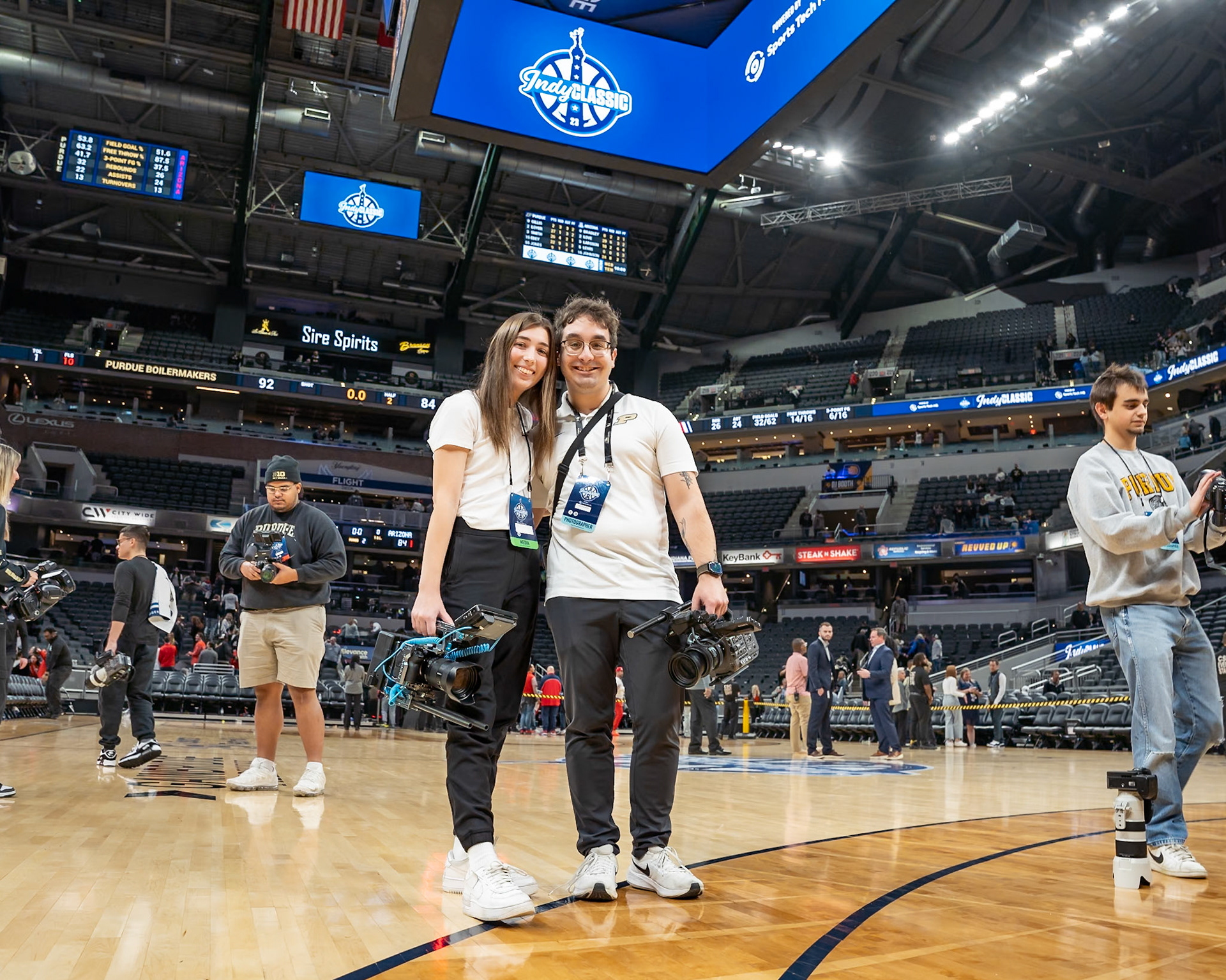 Photo (c) 2023 Bowen Arrow Photographywww.bowenarrowphotography.comIndy Classic basketball game between the Purdue University Boilermakers and the Arizona Univaersity Wildcats