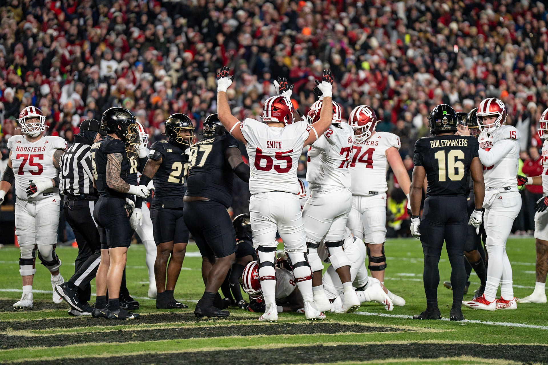 WEST LAFAYETTE, IN - NOVEMBER 28, 2025: Purdue Boilermakers vs Indiana Hoosiers Football at Ross-Ade Stadium(Photo by Steve Bowen / Northern Indiana Sports Report)