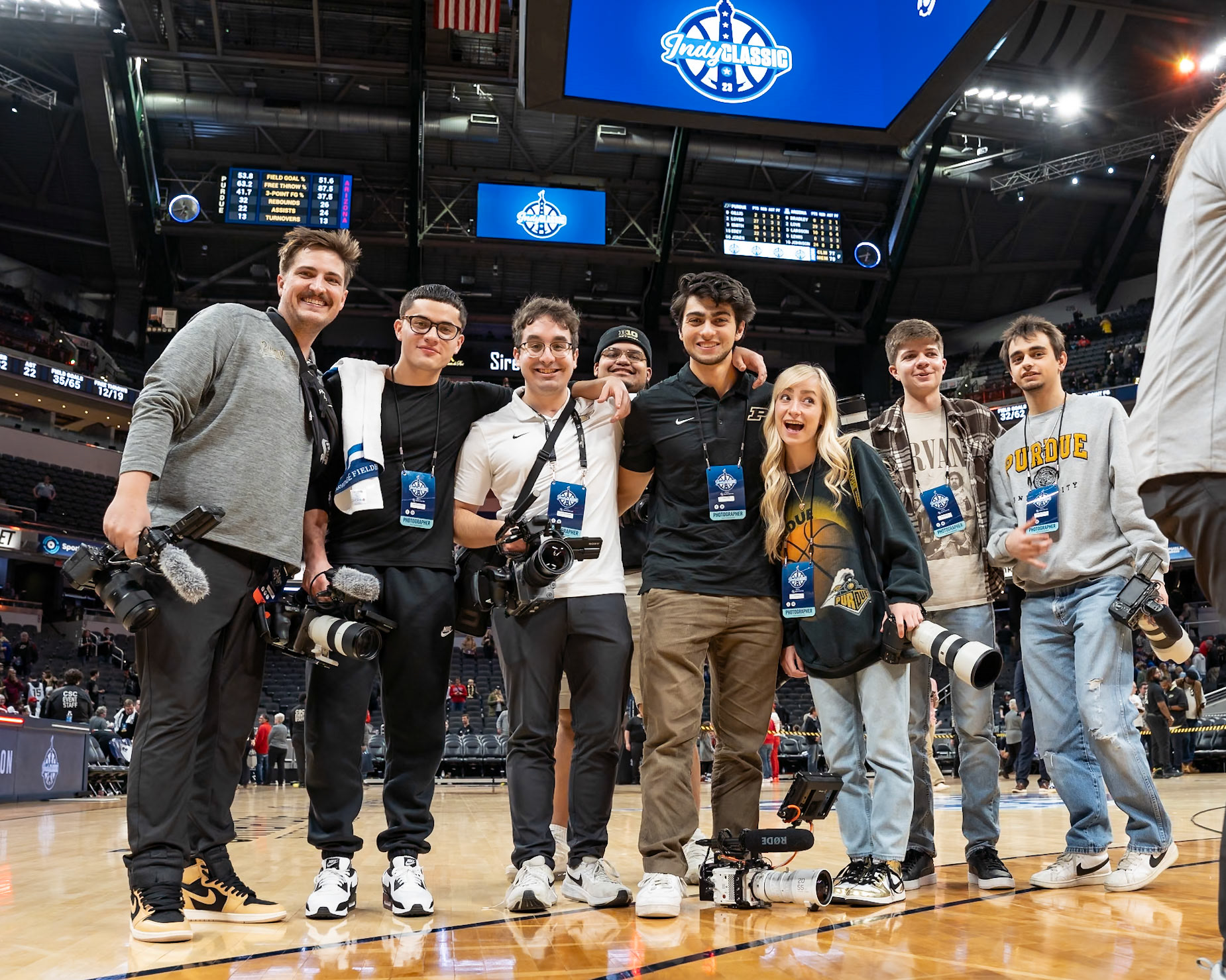 Photo (c) 2023 Bowen Arrow Photographywww.bowenarrowphotography.comIndy Classic basketball game between the Purdue University Boilermakers and the Arizona Univaersity Wildcats