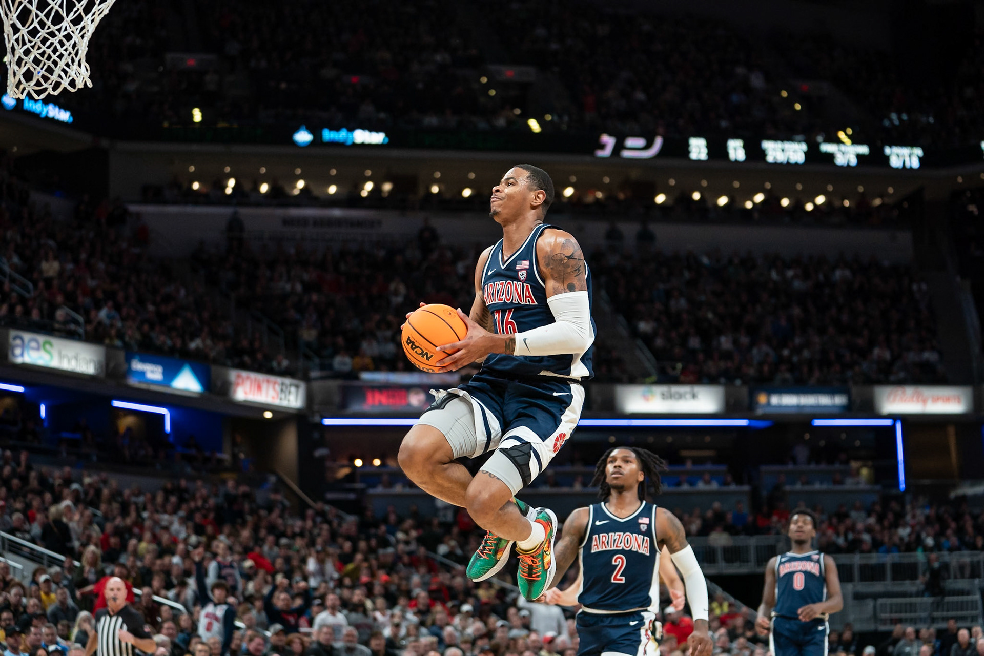Photo (c) 2023 Bowen Arrow Photographywww.bowenarrowphotography.comIndy Classic basketball game between the Purdue University Boilermakers and the Arizona Univaersity Wildcats