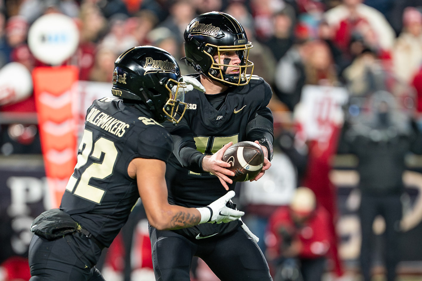 WEST LAFAYETTE, IN - NOVEMBER 28, 2025: Purdue Boilermakers vs Indiana Hoosiers Football at Ross-Ade Stadium(Photo by Steve Bowen / Northern Indiana Sports Report)