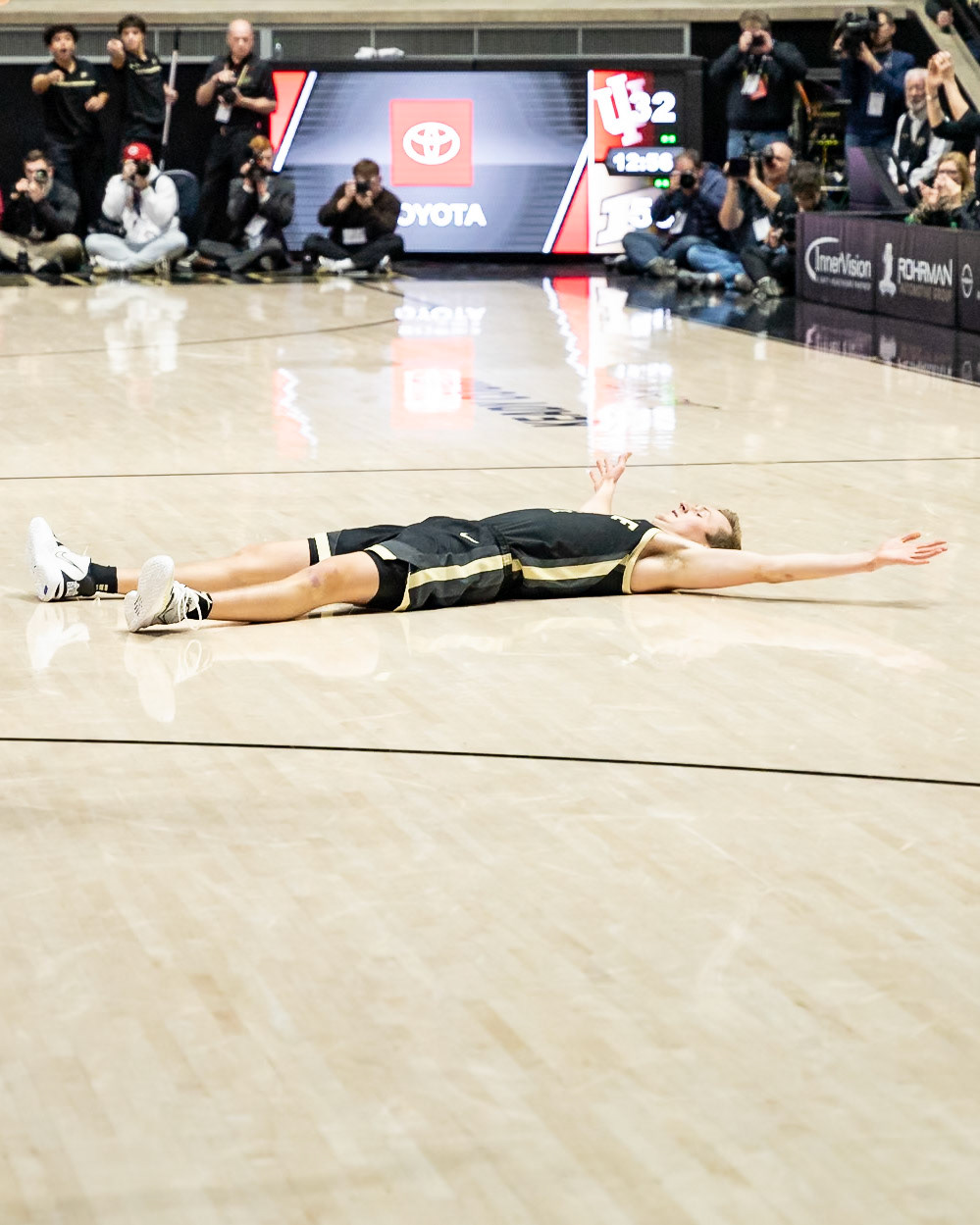 WEST LAFAYETTE, IN - FEBRUARY 10, 2024: Purdue Sophomore Guard Fletcher Loyer (2) in Purdue Boilermaker vs Indiana Hoosiers Basketball at Mackey Arena(Photo by Steve Bowen / Bowen Arrow Photography / Northern Indiana Sports Report)
