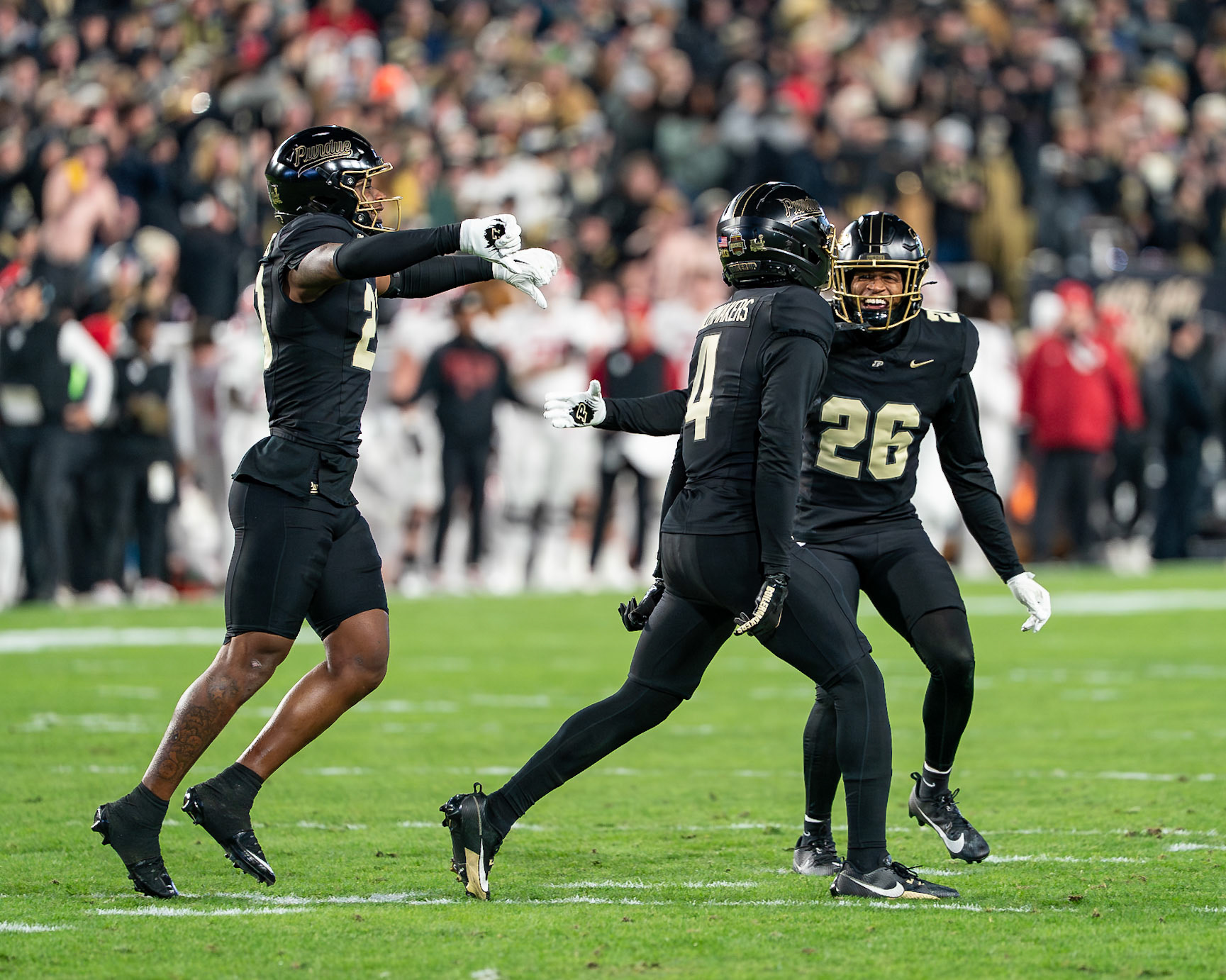 WEST LAFAYETTE, IN - NOVEMBER 28, 2025: Purdue Boilermakers vs Indiana Hoosiers Football at Ross-Ade Stadium(Photo by Steve Bowen / Northern Indiana Sports Report)