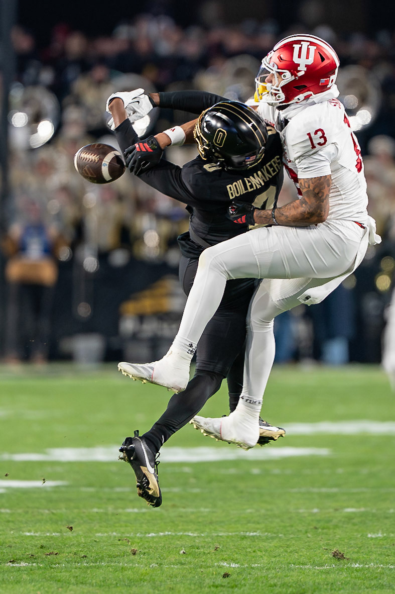 WEST LAFAYETTE, IN - NOVEMBER 28, 2025: Purdue Boilermakers vs Indiana Hoosiers Football at Ross-Ade Stadium(Photo by Steve Bowen / Northern Indiana Sports Report)
