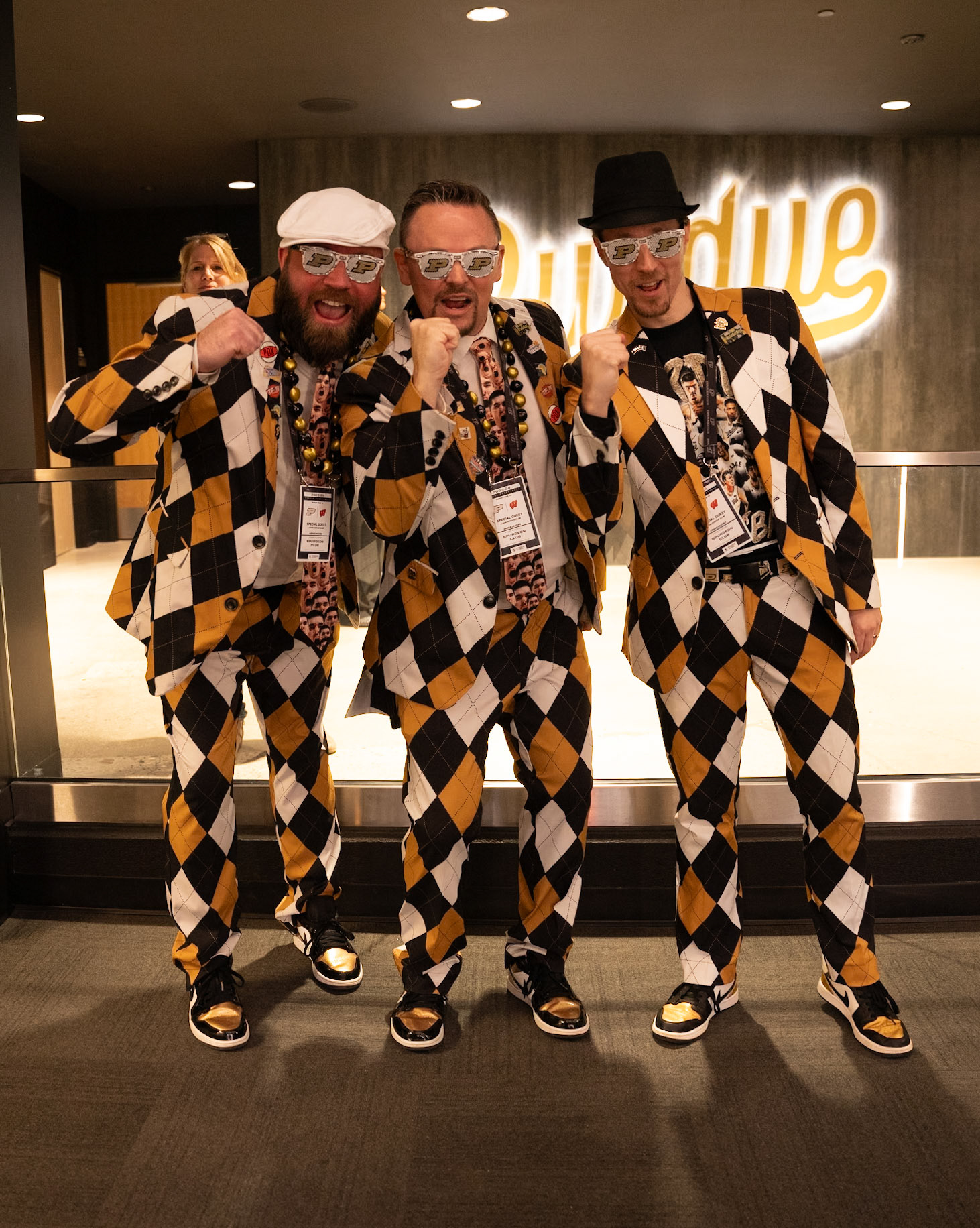 WEST LAFAYETTE, IN - MARCH 10, 2024: Purdue Fans preparing to cheer their team on before the Purdue University Boilermaker Basketball vs University of Wisconsin Badgers at Mackey Arena(Photo by Steve Bowen / Northern Indiana Sports Report)