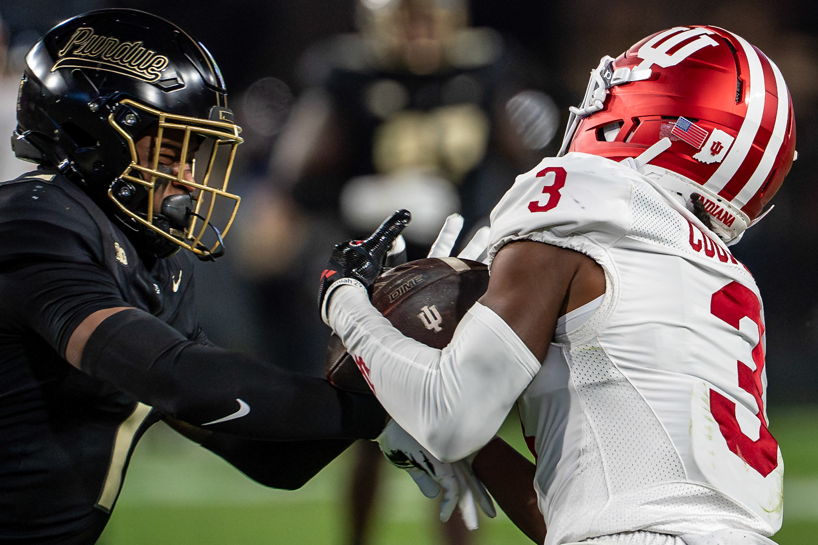 WEST LAFAYETTE, IN - NOVEMBER 28, 2025: Purdue Boilermakers vs Indiana Hoosiers Football at Ross-Ade Stadium(Photo by Steve Bowen / Northern Indiana Sports Report)