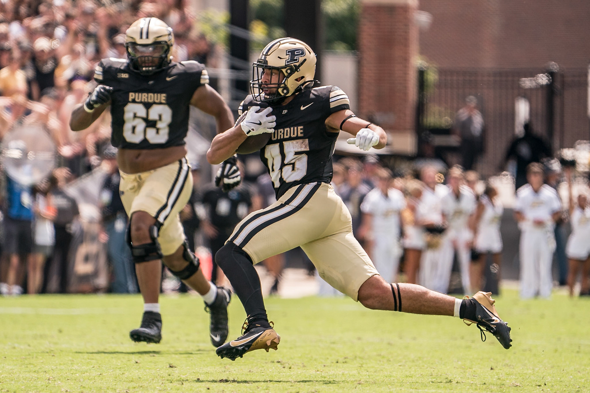 WEST LAFAYETTE, IN - AUGUST 31, 2024: in Purdue Boilermaker Football vs Indiana State Sycamores at Ross-Ade Stadium(Photo by Steve Bowen / Bowen Arrow Photography / Northern Indiana Sports Report)
