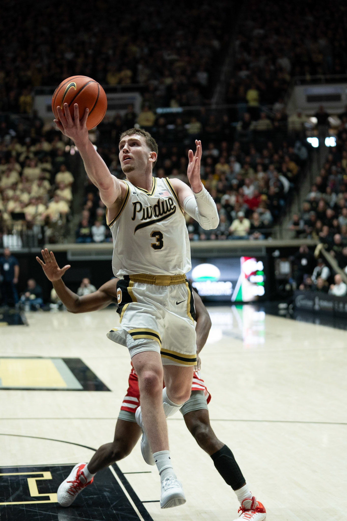 WEST LAFAYETTE, IN - MARCH 10, 2024: Purdue Sophomore Guard Braden Smith (3) in Purdue University Boilermaker Basketball vs University of Wisconsin Badgers at Mackey Arena(Photo by Steve Bowen / Bowen Arrow Photography / Northern Indiana Sports Report)
