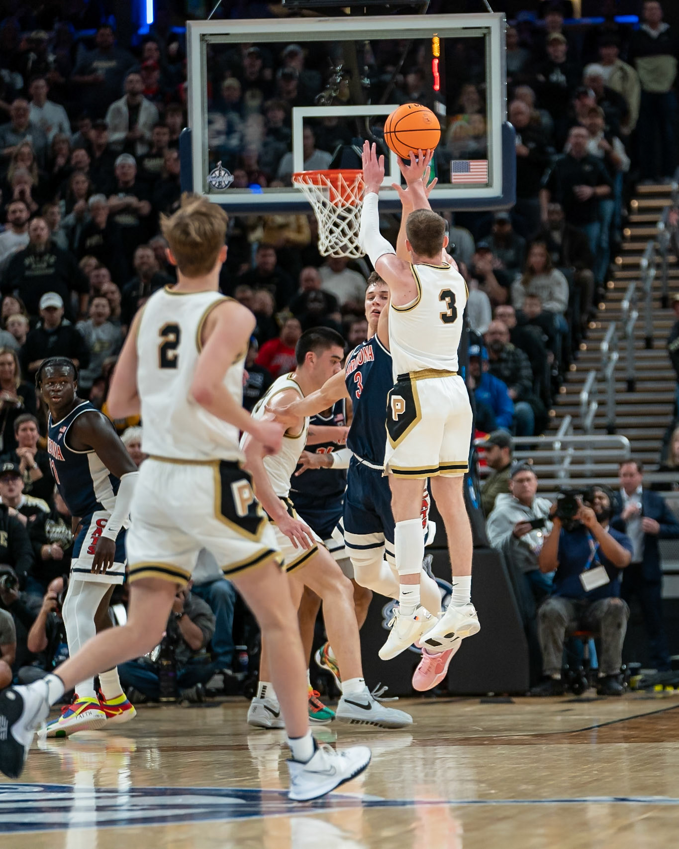 Photo (c) 2023 Bowen Arrow Photographywww.bowenarrowphotography.comIndy Classic basketball game between the Purdue University Boilermakers and the Arizona Univaersity Wildcats