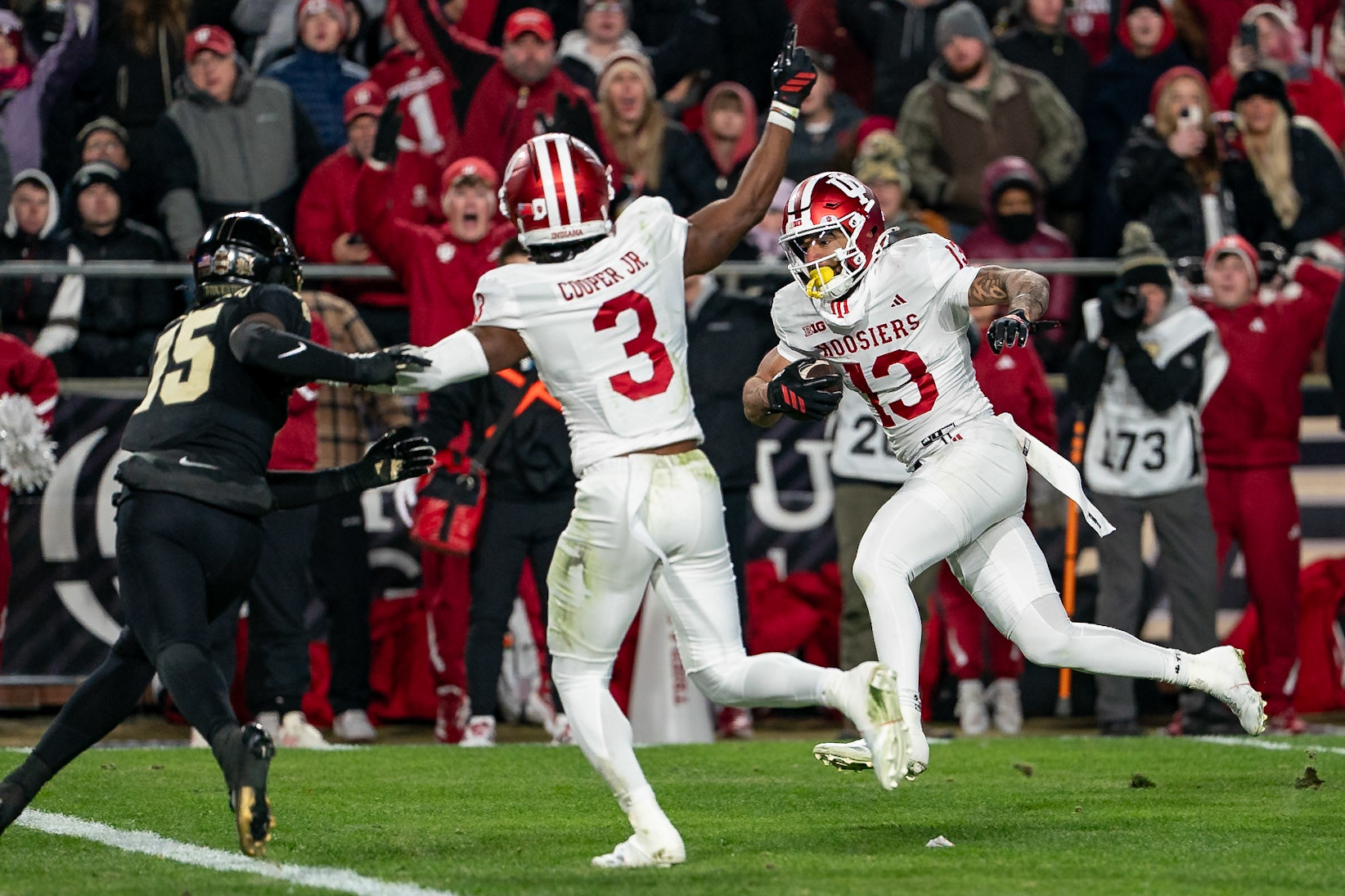 WEST LAFAYETTE, IN - NOVEMBER 28, 2025: Purdue Boilermakers vs Indiana Hoosiers Football at Ross-Ade Stadium(Photo by Steve Bowen / Northern Indiana Sports Report)