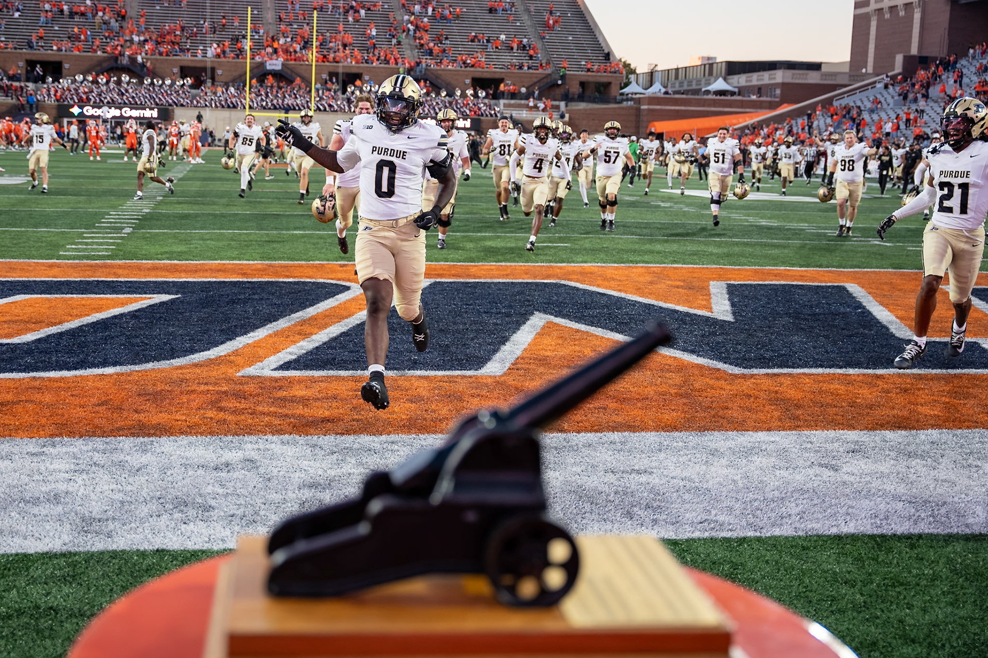 CHAMPAIGN, IL - OCTOBER 3, 2026: Purdue University Junior Linebacker Jojo Hayden (0) during the Purdue Boilermakers at Illinois Fighting Illini football game at Gies Memorial Stadium(Photo by Steve Bowen / Northern Indiana Sports Report)
