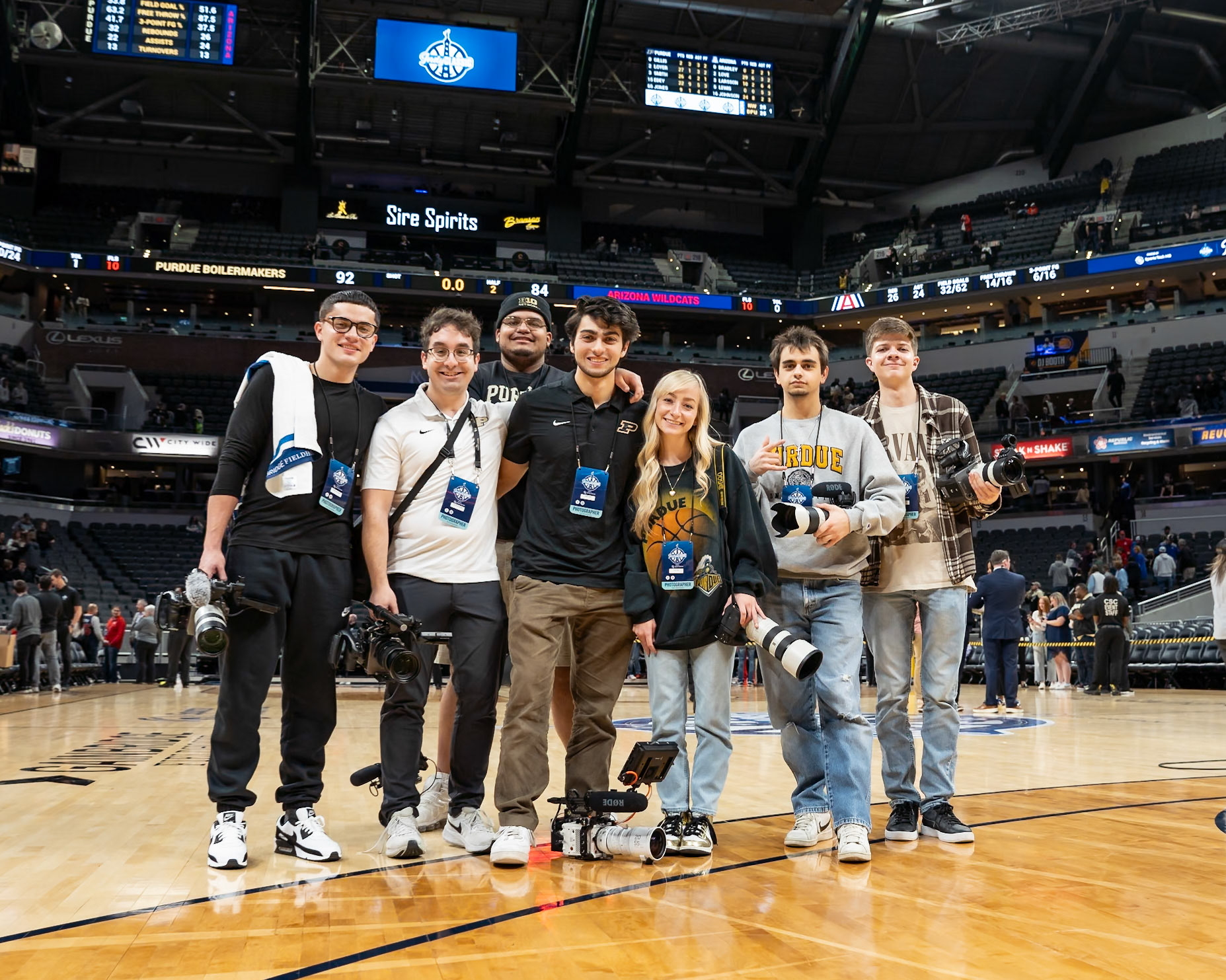 Photo (c) 2023 Bowen Arrow Photographywww.bowenarrowphotography.comIndy Classic basketball game between the Purdue University Boilermakers and the Arizona Univaersity Wildcats