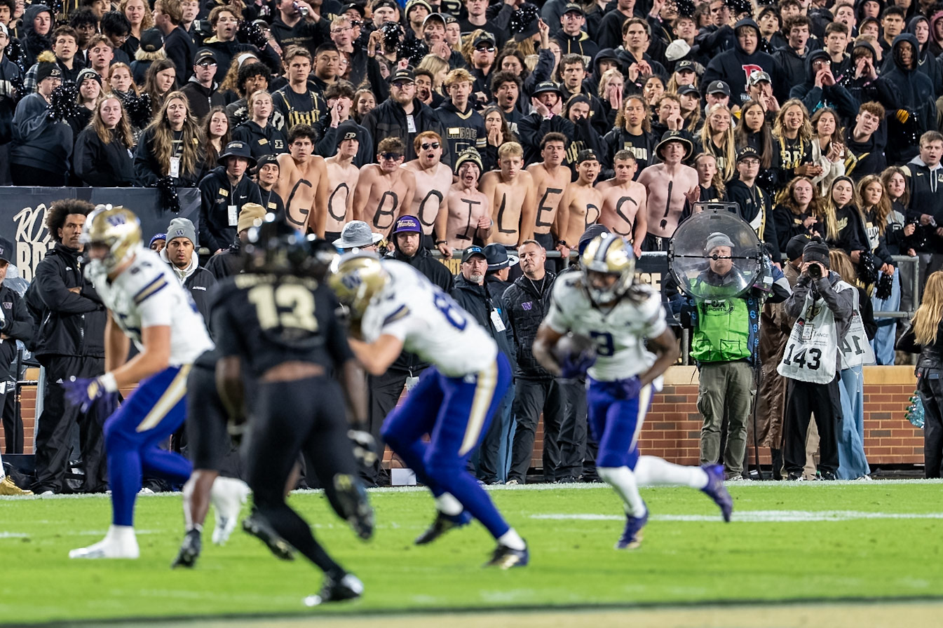 WEST LAFAYETTE, IN - OCTOBER 16, 2026: Purdue University Ross-Ade Brigade during the Purdue Boilermakers vs Washington Huskies football game at Ross-Ade Stadium(Photo by Steve Bowen / Northern Indiana Sports Report)