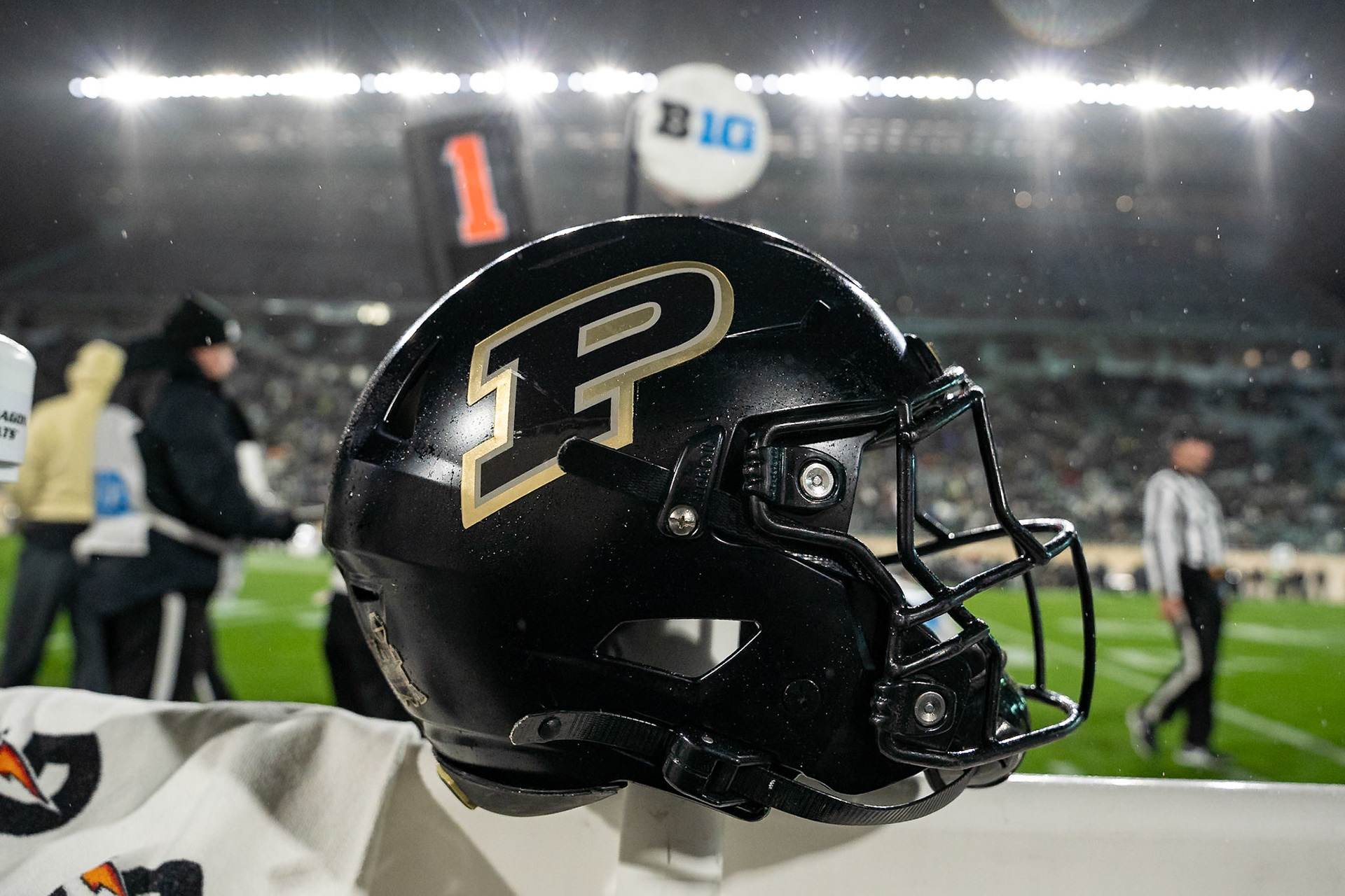 EAST LANSING, MI - NOVEMBER 22, 2024: Purdue University Boilermakers at Michigan State University Spartans Football game at Spartan Stadium(Photo by Steve Bowen / Bowen Arrow Photography / Northern Indiana Sports Report)