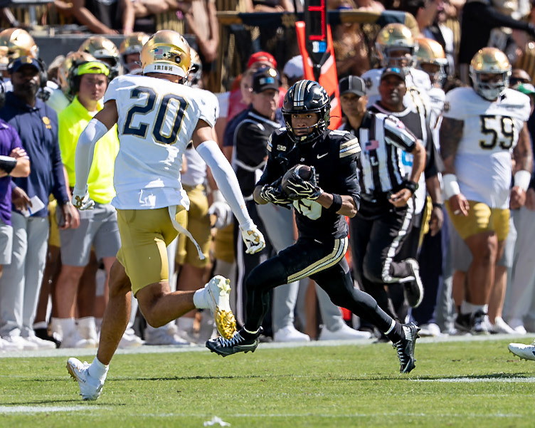 WEST LAFAYETTE, IN - SEPTEMBER 26, 2026: Purdue Boilermaker Football vs the Notre Dame Fighting Irish at Ross-Ade Stadium(Photo by Steve Bowen / Northern Indiana Sports Report)