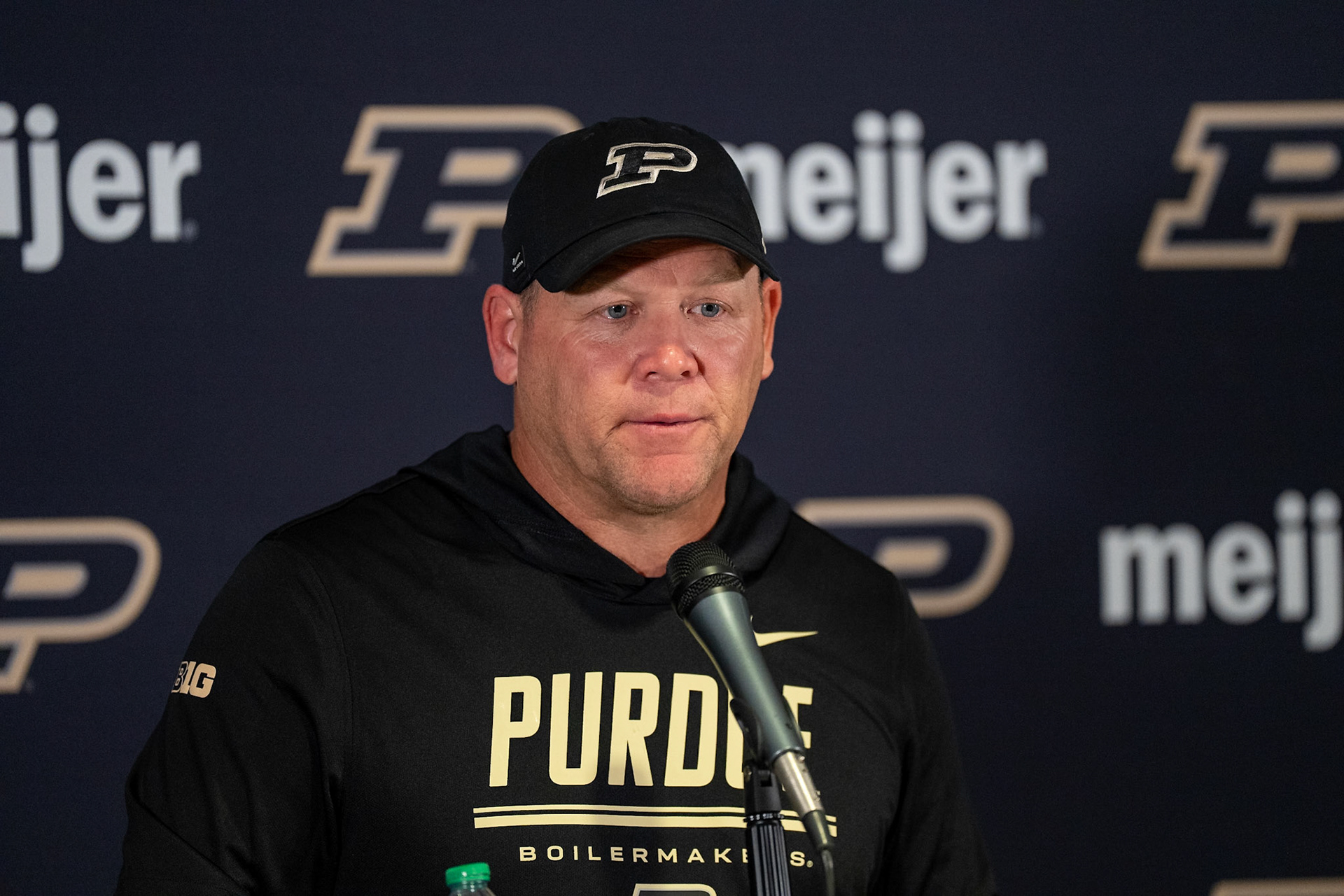 CHAMPAIGN, IL - OCTOBER 3, 2026: Purdue University Football Head Coach Barry Odom during the Purdue Boilermakers at Illinois Fighting Illini football game at Gies Memorial Stadium(Photo by Steve Bowen / Northern Indiana Sports Report)